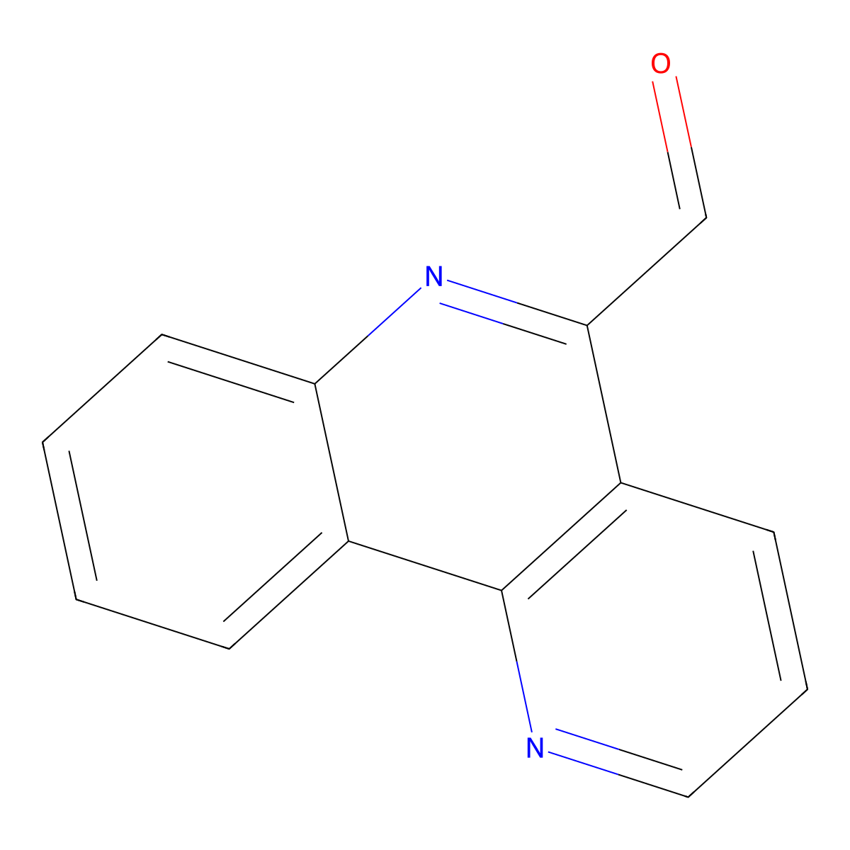 Benzo[h][1,6]naphthyridine-5-carbaldehyde molecular structure, CAS 69164-27-8