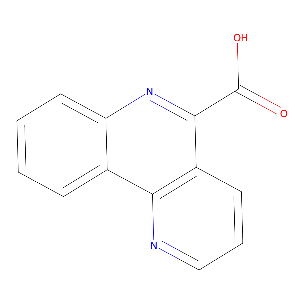 Benzo[h][1,6]naphthyridine-5-carboxylic acid molecular structure, CAS 69164-28-9
