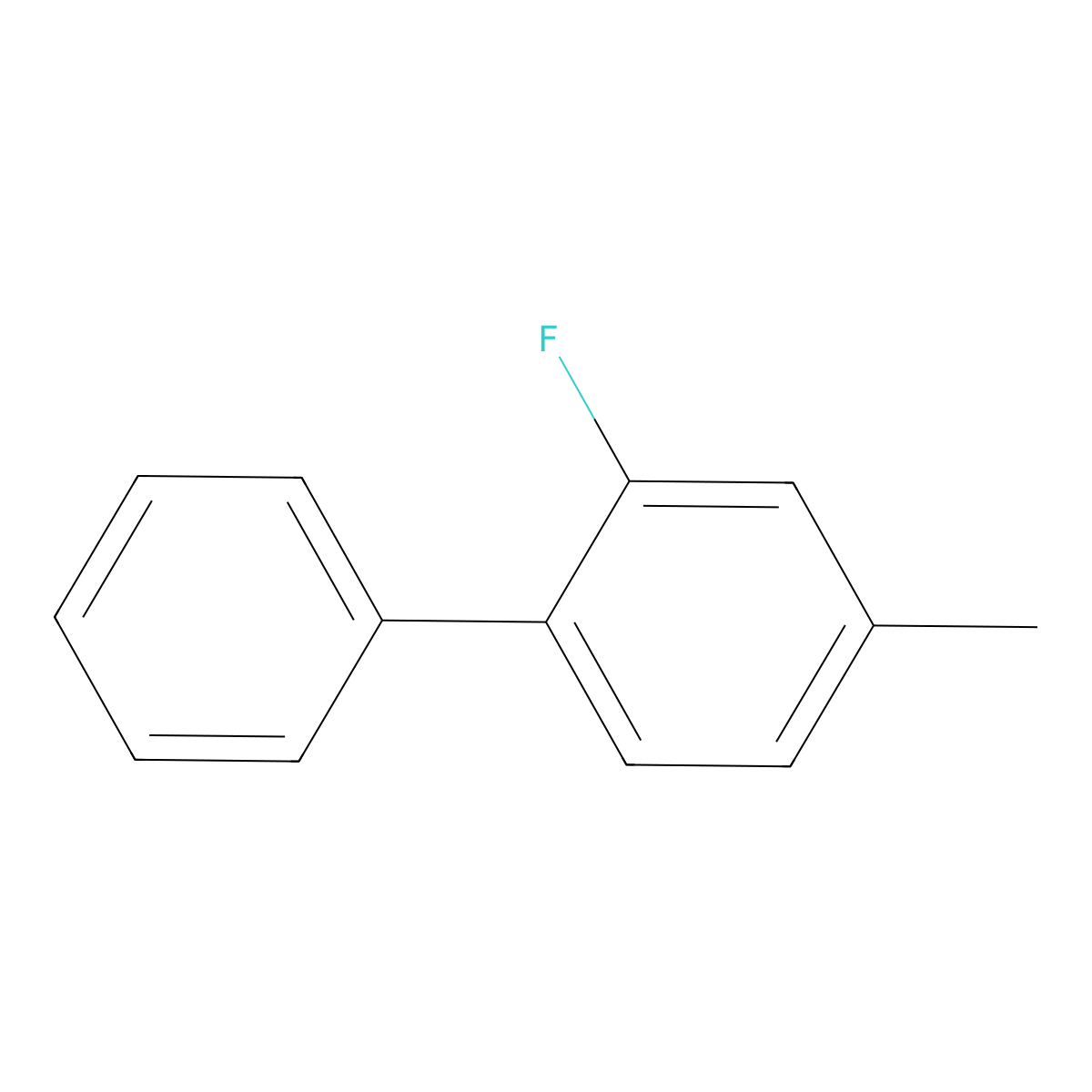 2-Fluoro-4-methylbiphenyl molecular structure, CAS 69168-29-2