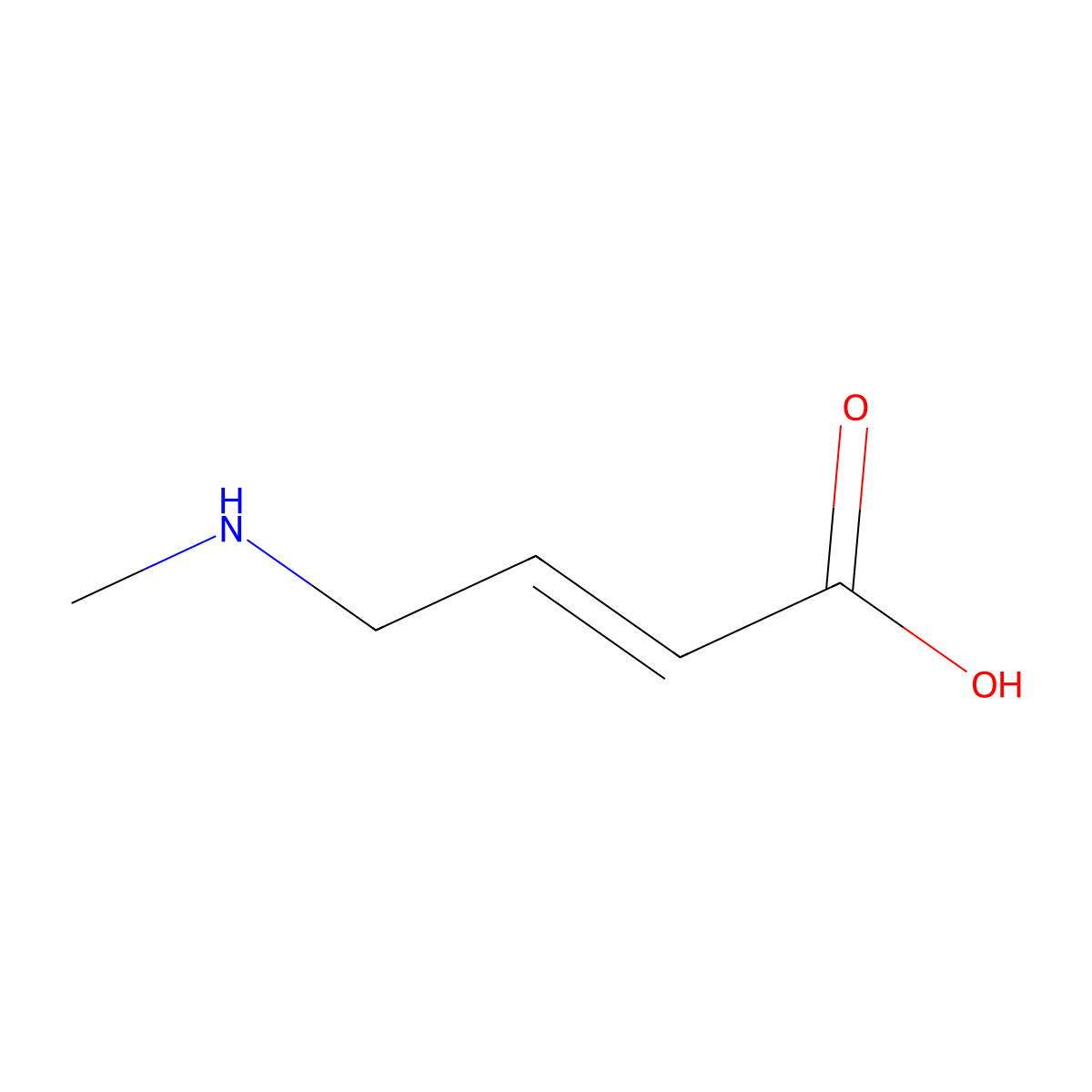 (E)-4-(Methylamino)but-2-enoic acid molecular structure, CAS 69169-63-7