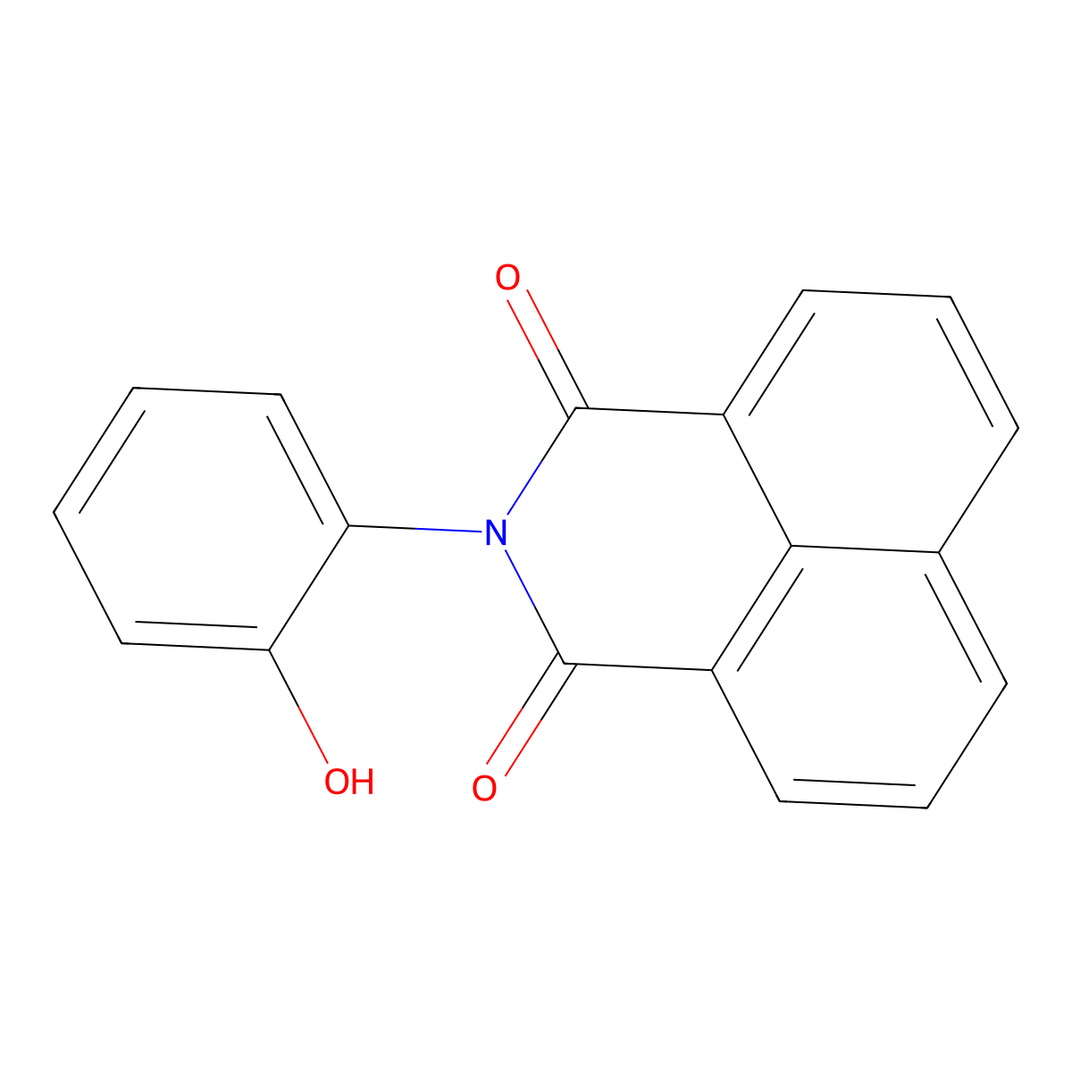 2-(2-hydroxyphenyl)-1H-benzo[de]isoquinoline-1,3(2H)-dione molecular structure, CAS 6917-30-2