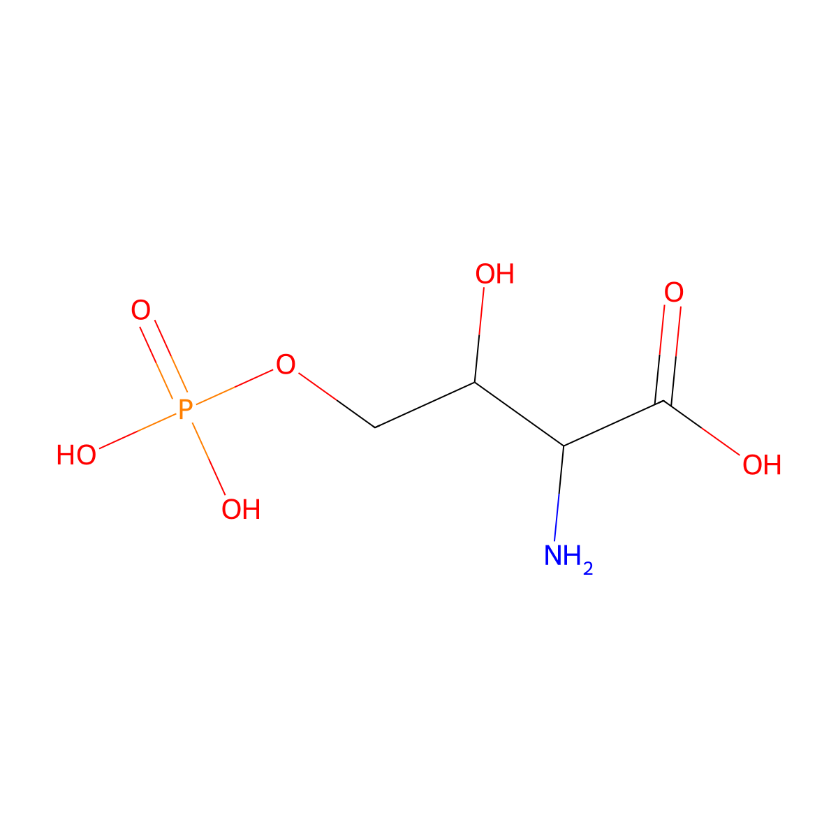 O-Phospho-4-hydroxy-L-threonine molecular structure, CAS 6917-68-6