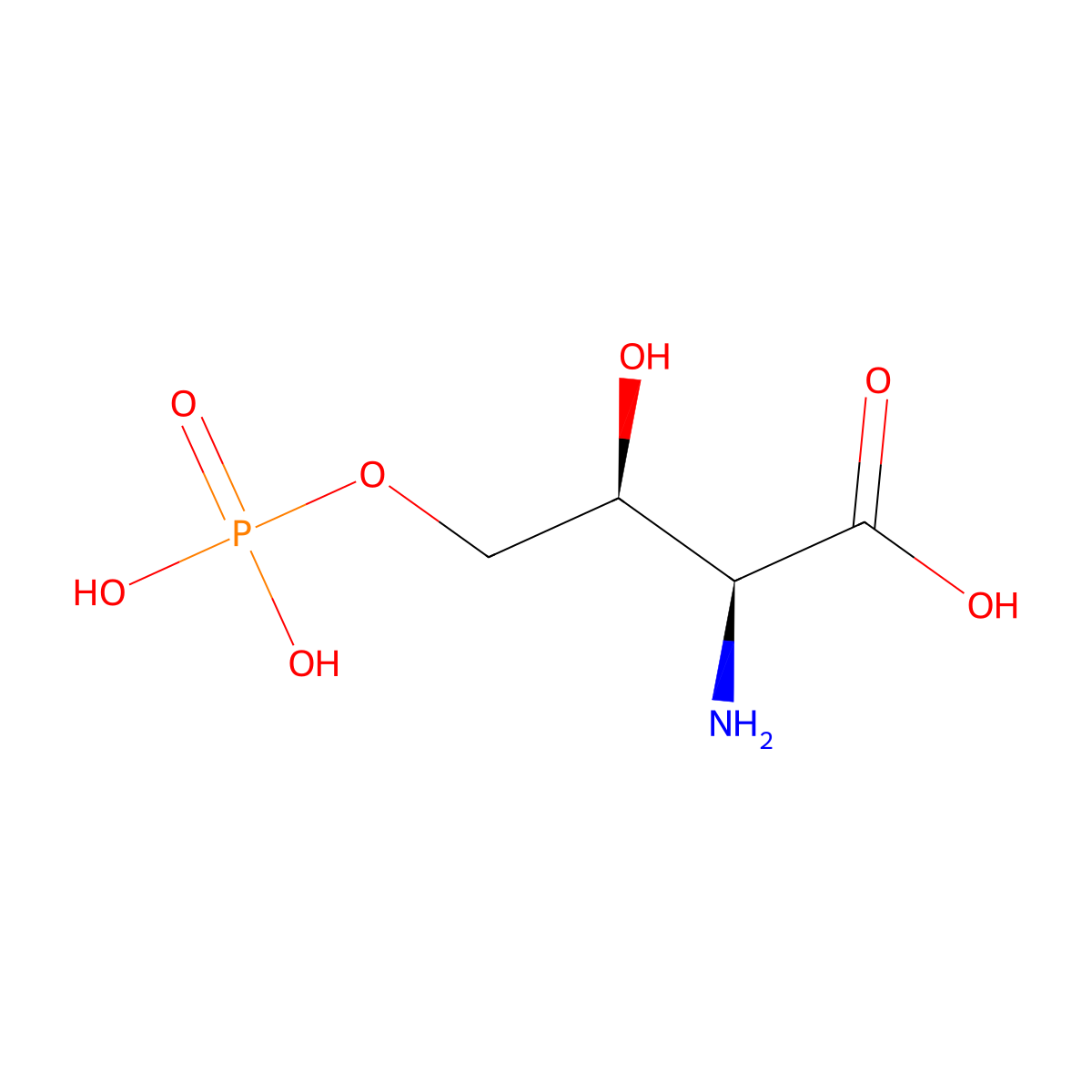 O-Phospho-4-hydroxy-L-threonine molecular structure, CAS 6917-68-6