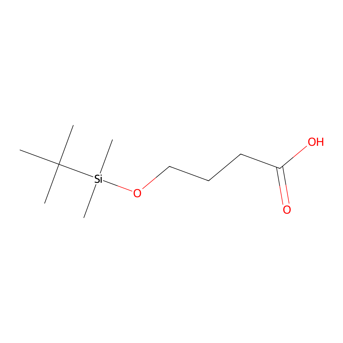 4-[(Tert-butyldimethylsilyl)oxy]butanoic acid molecular structure, CAS 69171-62-6