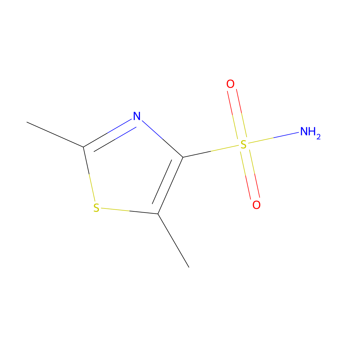 Dimethyl-1,3-thiazole-4-sulfonamide molecular structure, CAS 69173-21-3