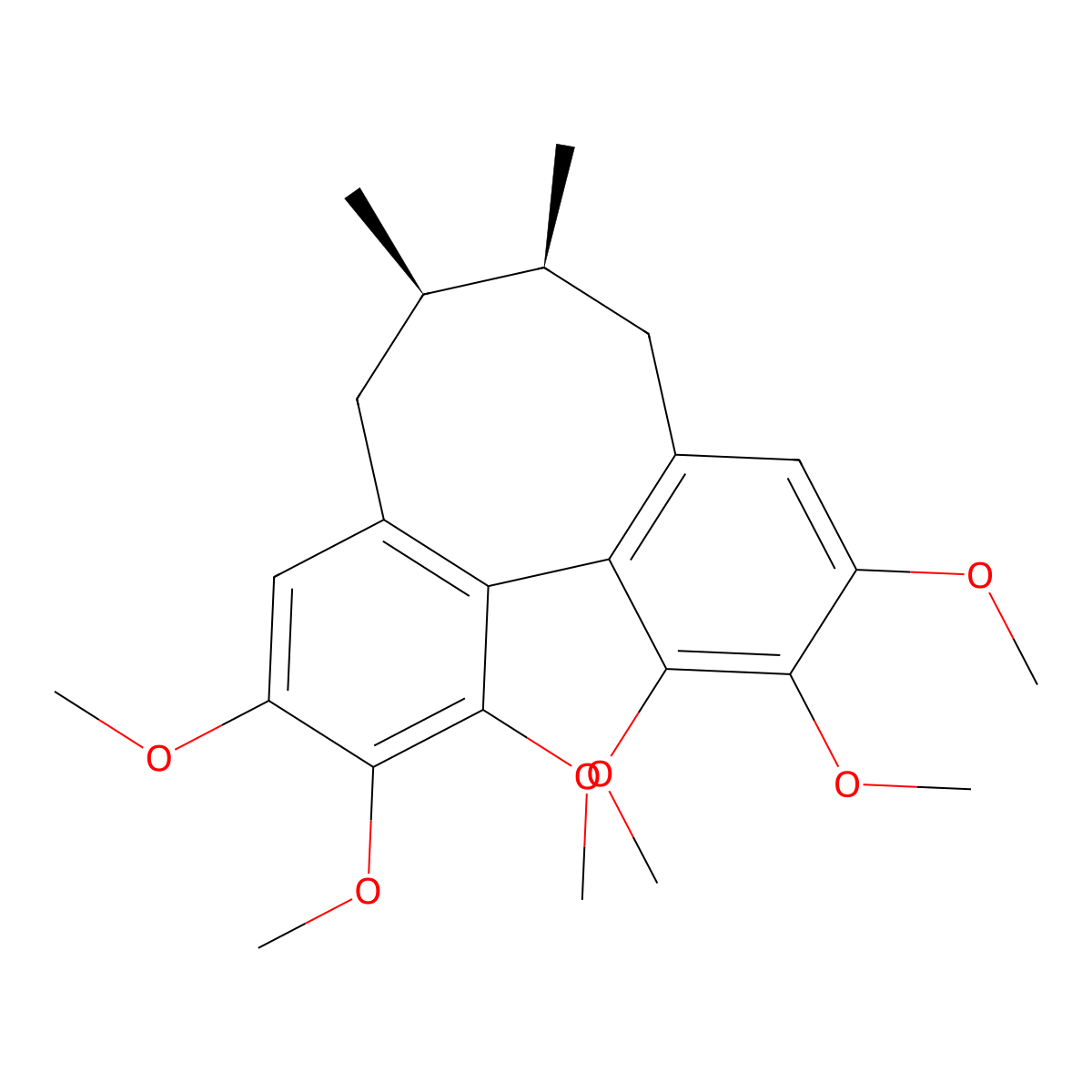 Schisandrin A molecular structure, CAS 69176-53-0