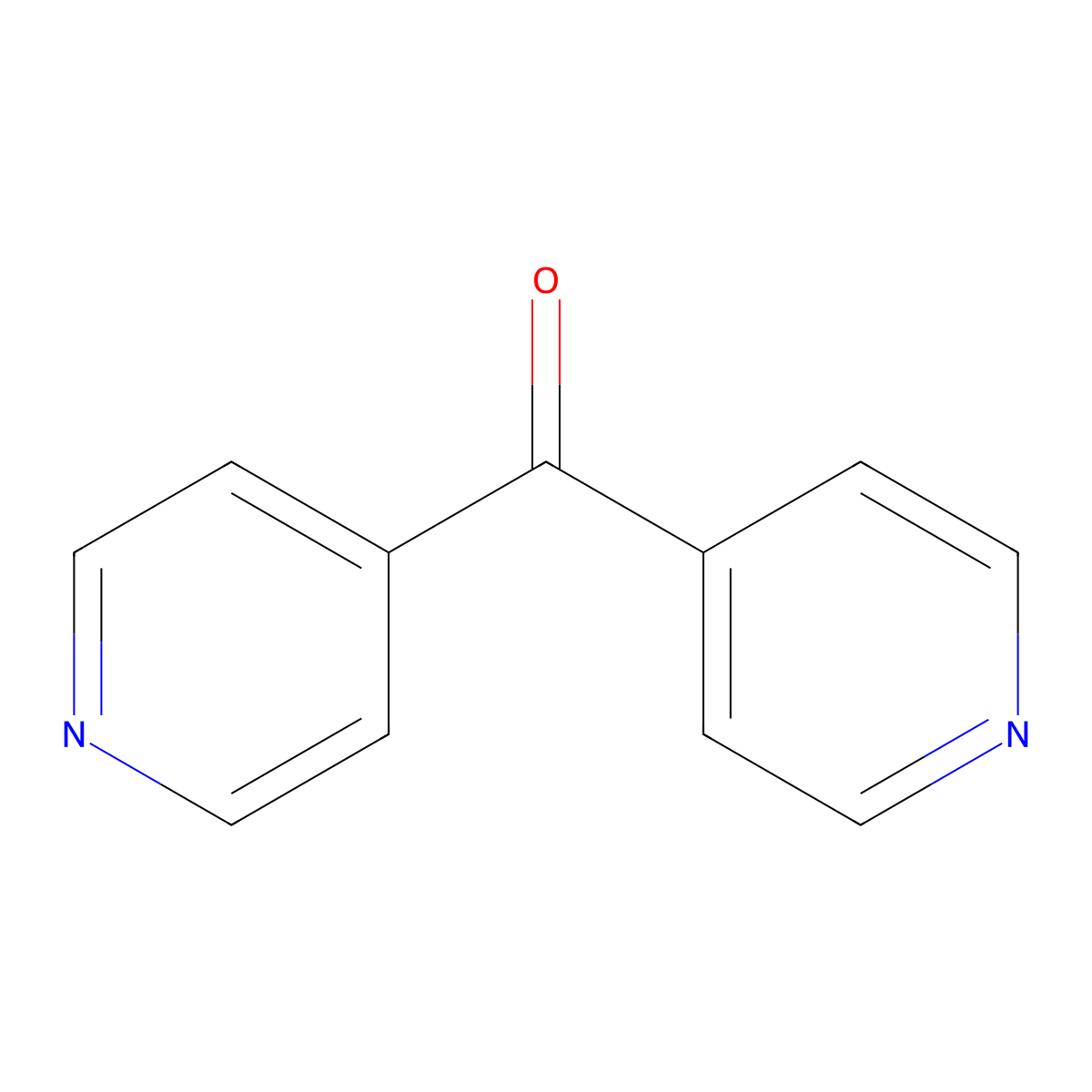 Di-4-pyridinylmethanone molecular structure, CAS 6918-15-6
