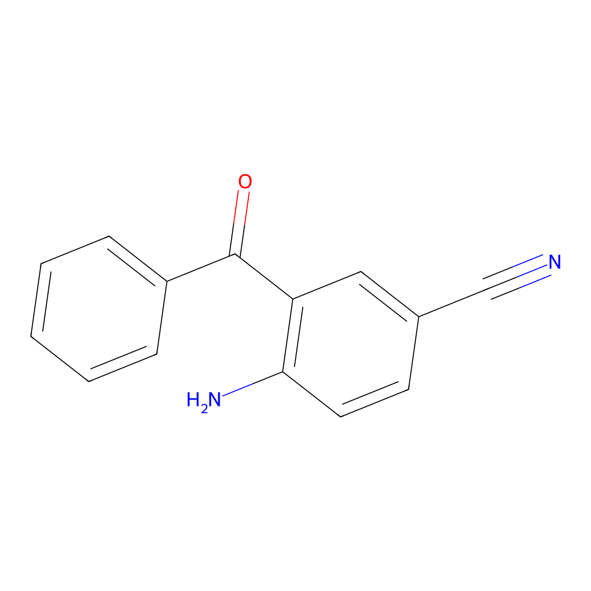 4-Amino-3-benzoylbenzonitrile molecular structure, CAS 6918-93-0