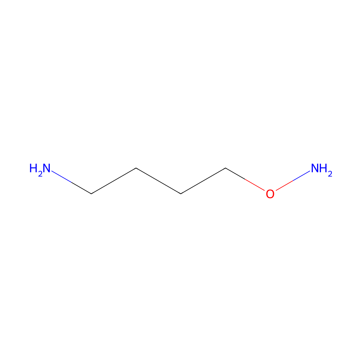 1-Aminooxy-4-aminobutane molecular structure, CAS 69182-55-4