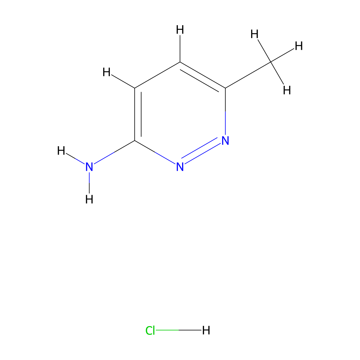 6-Methylpyridazin-3-amine hydrochloride molecular structure, CAS 69184-73-2