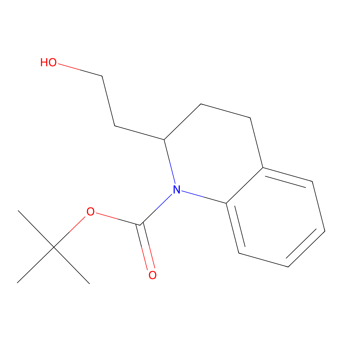 Tert-butyl 2-(2-hydroxyethyl)-1,2,3,4-tetrahydroquinoline-1-carboxylate molecular structure, CAS 691857-79-1
