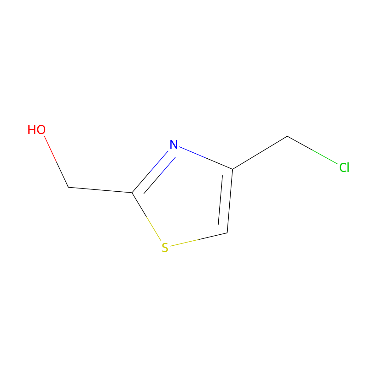 [4-(Chloromethyl)-1,3-thiazol-2-yl]methanol molecular structure, CAS 691868-21-0