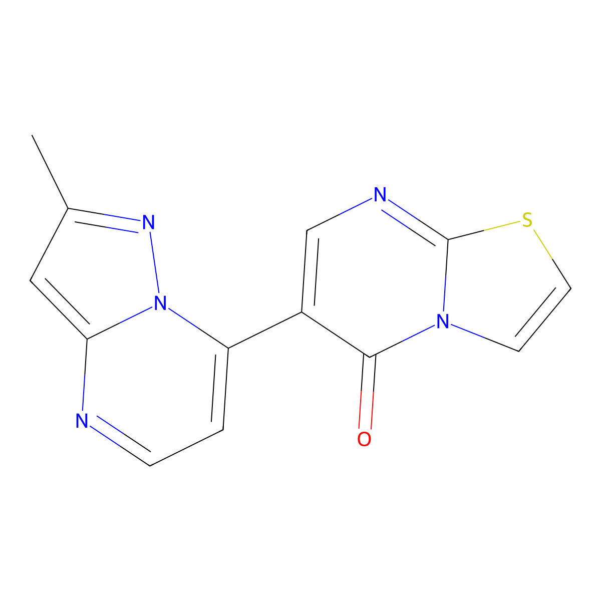 6-(2-methylpyrazolo[1,5-a]pyrimidin-7-yl)-5H-[1,3]thiazolo[3,2-a]pyrimidin-5-one molecular structure, CAS 691868-57-2