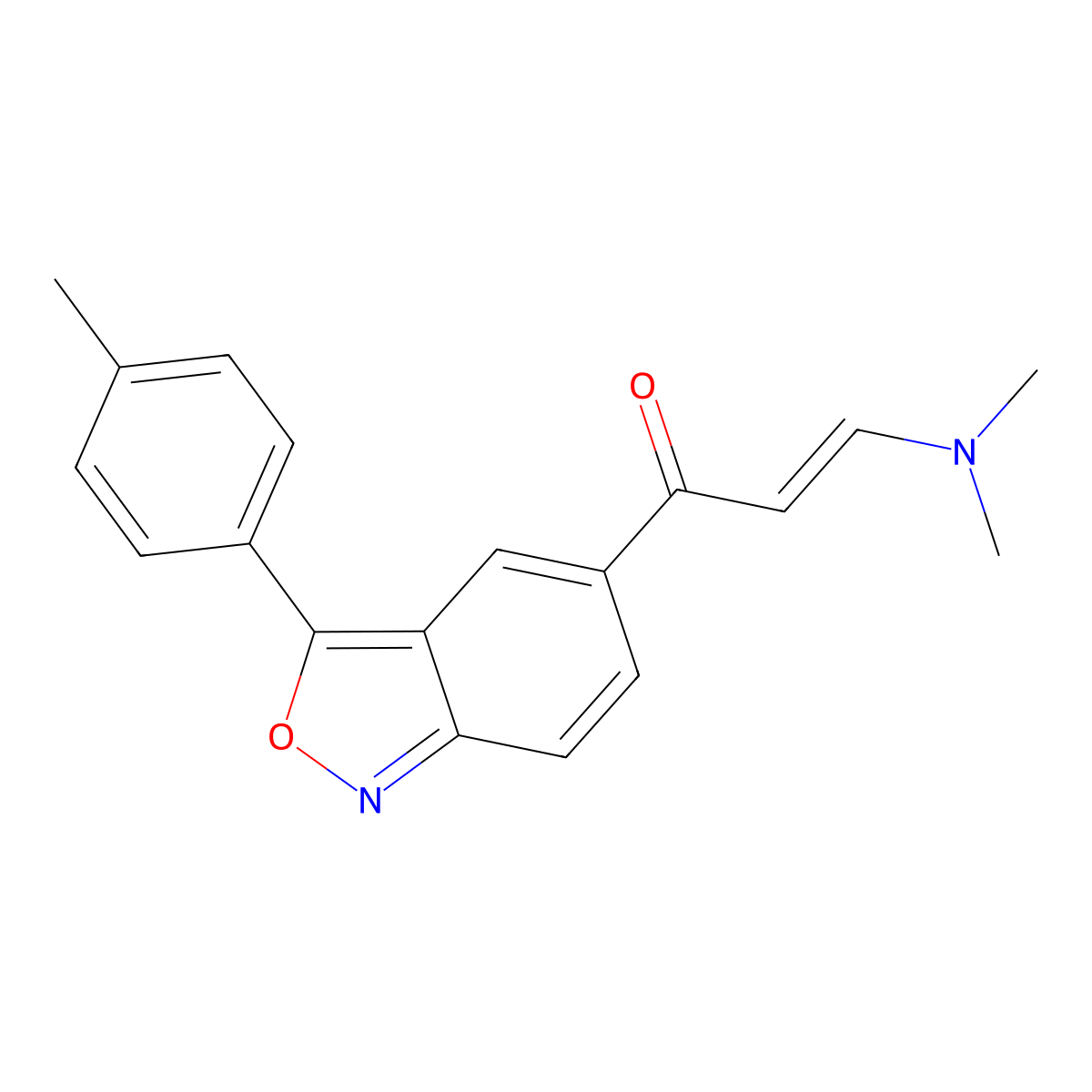 (E)-3-(dimethylamino)-1-[3-(4-methylphenyl)-2,1-benzisoxazol-5-yl]-2-propen-1-one molecular structure, CAS 691870-00-5