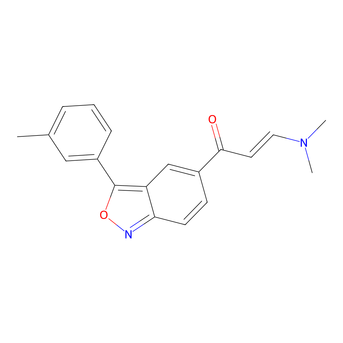 (E)-3-(dimethylamino)-1-[3-(3-methylphenyl)-2,1-benzisoxazol-5-yl]-2-propen-1-one molecular structure, CAS 691870-03-8