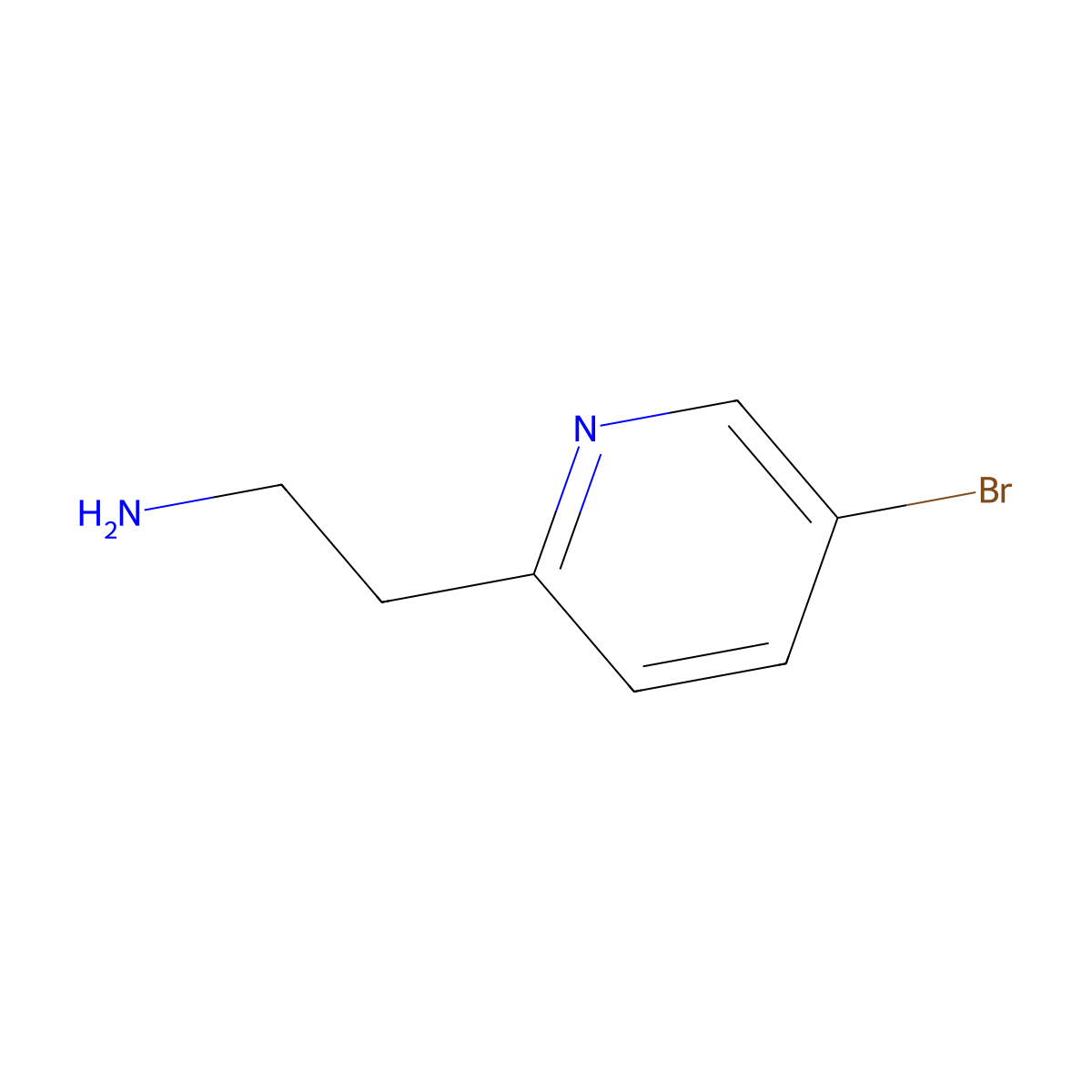 2-(5-Bromopyridin-2-yl)ethan-1-amine molecular structure, CAS 691872-17-0
