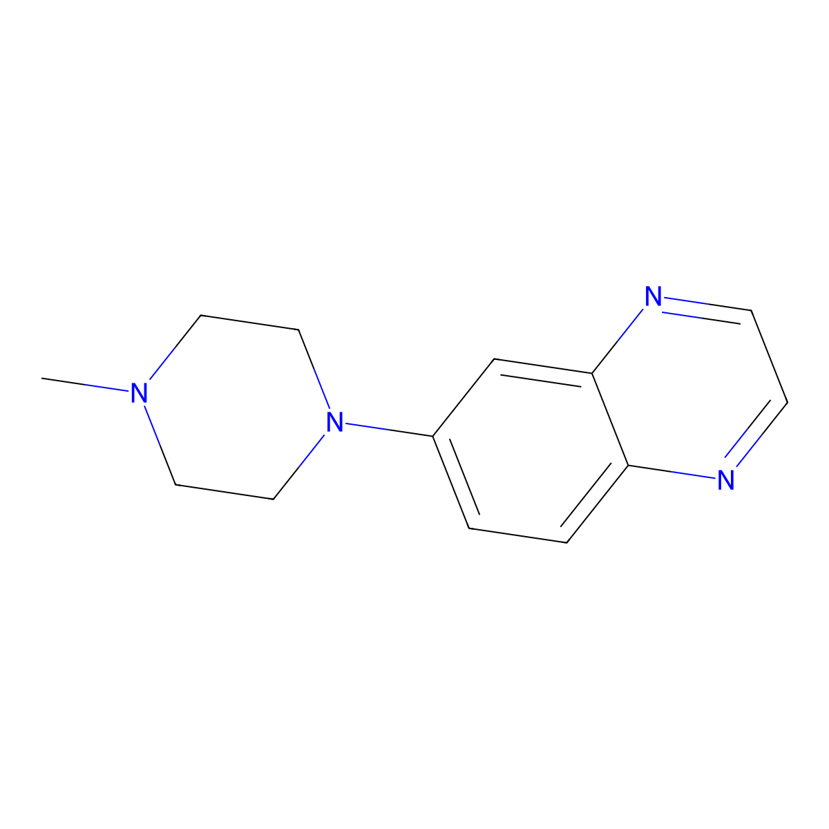 6-(4-Methylpiperazin-1-yl)quinoxaline molecular structure, CAS 691873-16-2