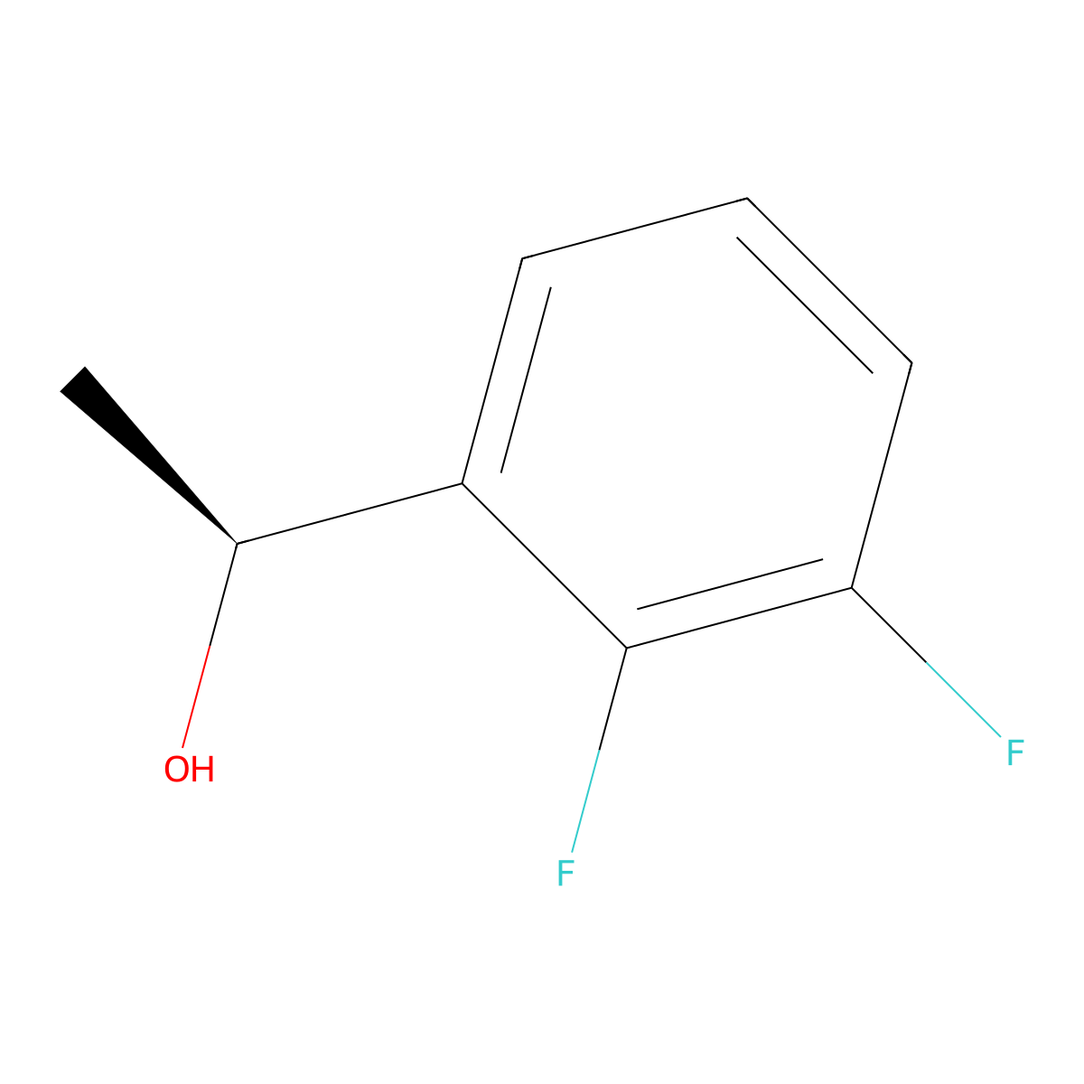 (S)-1-(2,3-Difluorophenyl)ethanol molecular structure, CAS 691881-96-6