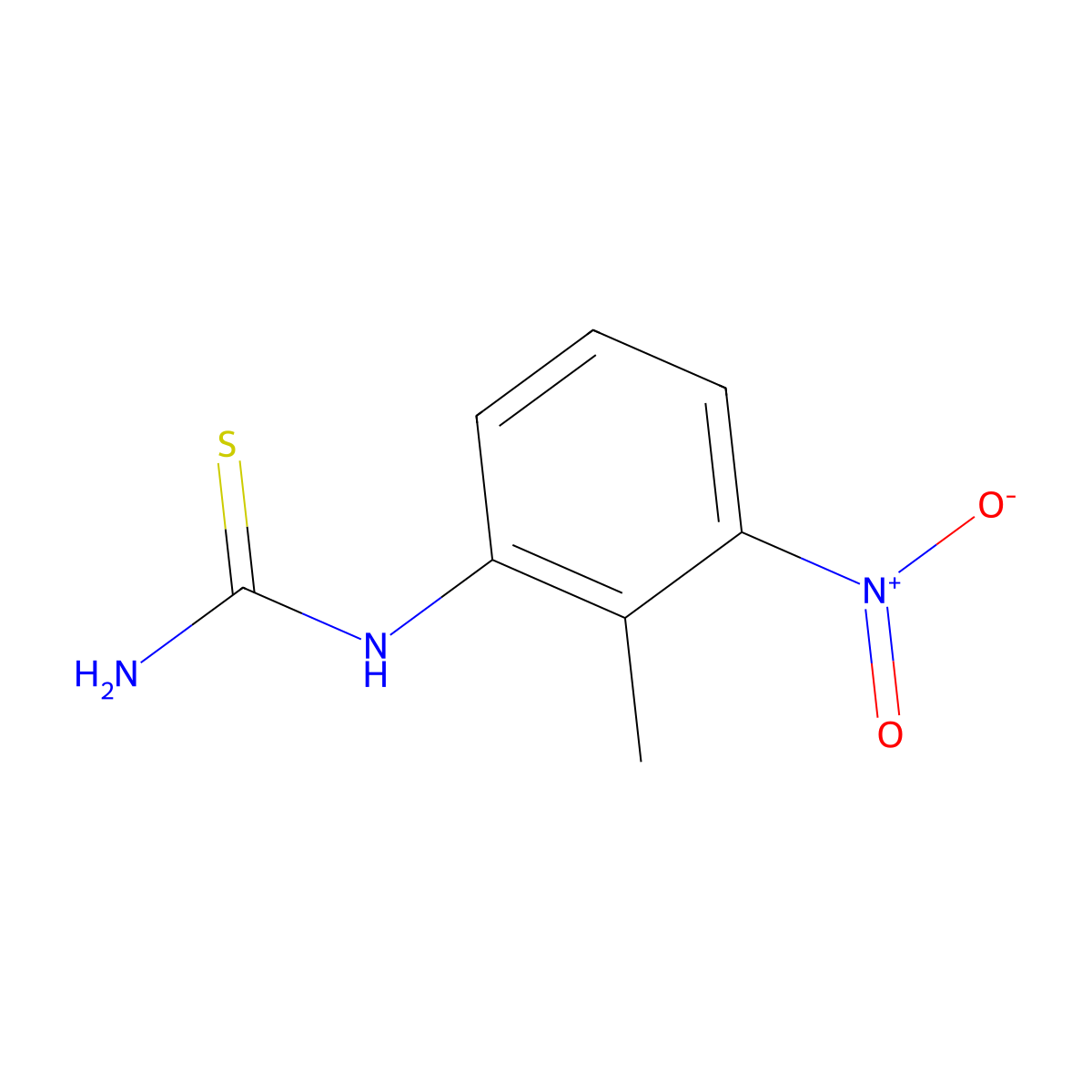 (2-Methyl-3-nitrophenyl)thiourea molecular structure, CAS 691884-60-3