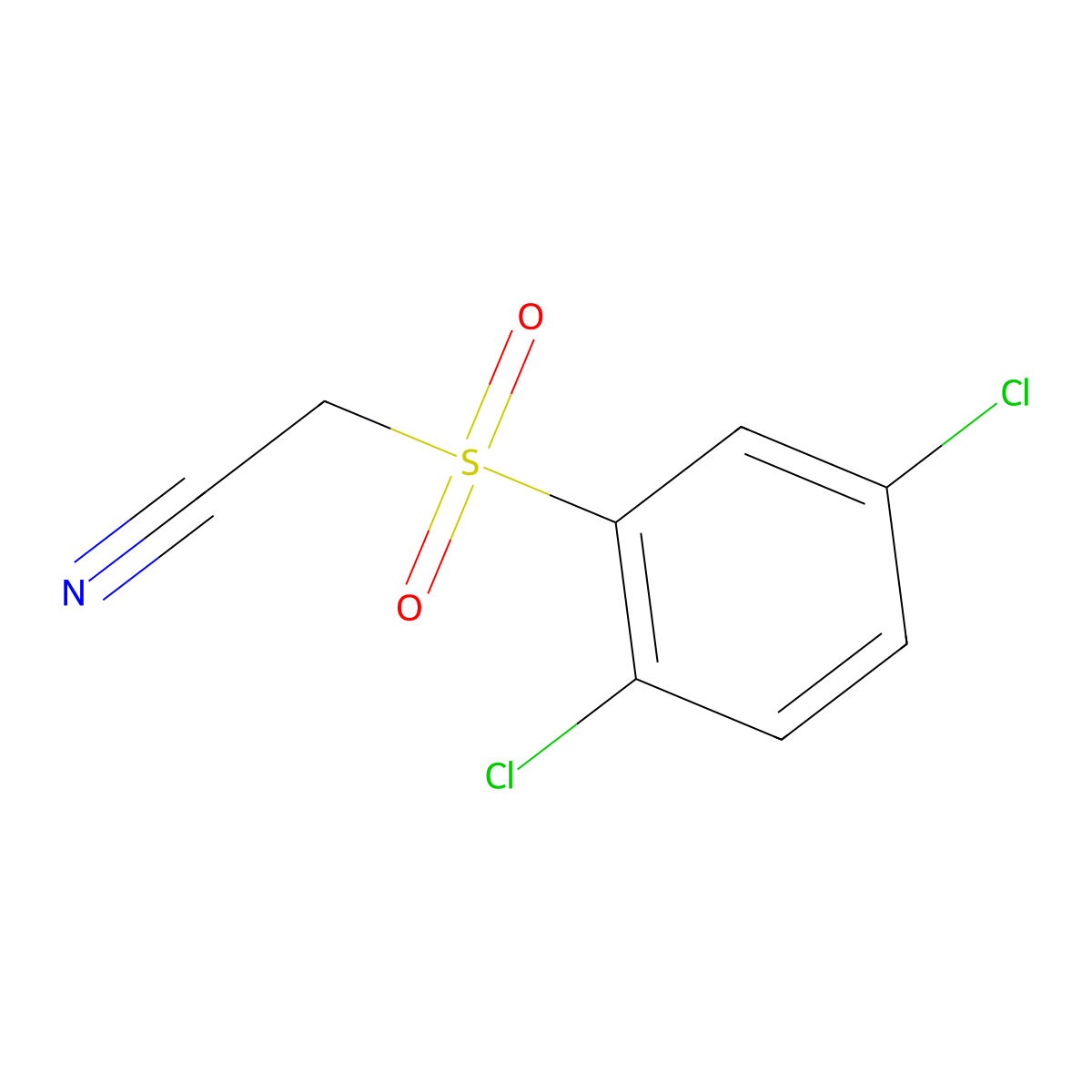 2-(2,5-Dichlorobenzenesulfonyl)acetonitrile molecular structure, CAS 691887-83-9