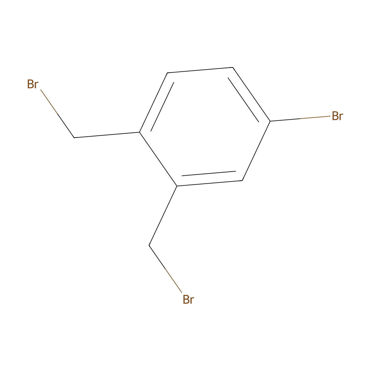 4-Bromo-1,2-bis(bromomethyl)benzene molecular structure, CAS 69189-19-1