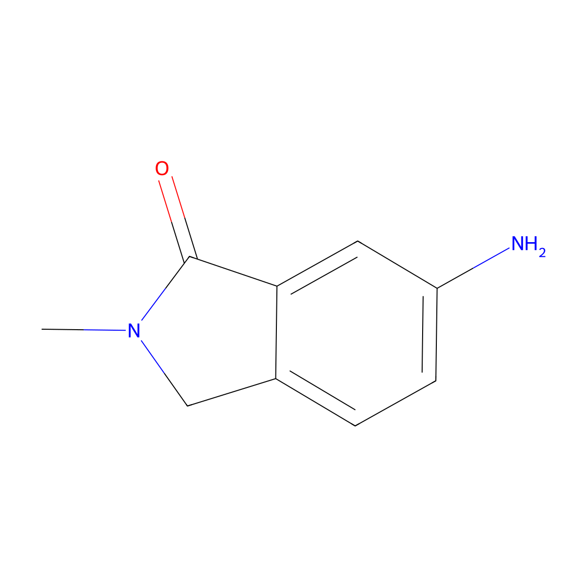 6-Amino-2,3-dihydro-2-methyl-1H-isoindol-1-one molecular structure, CAS 69189-26-0