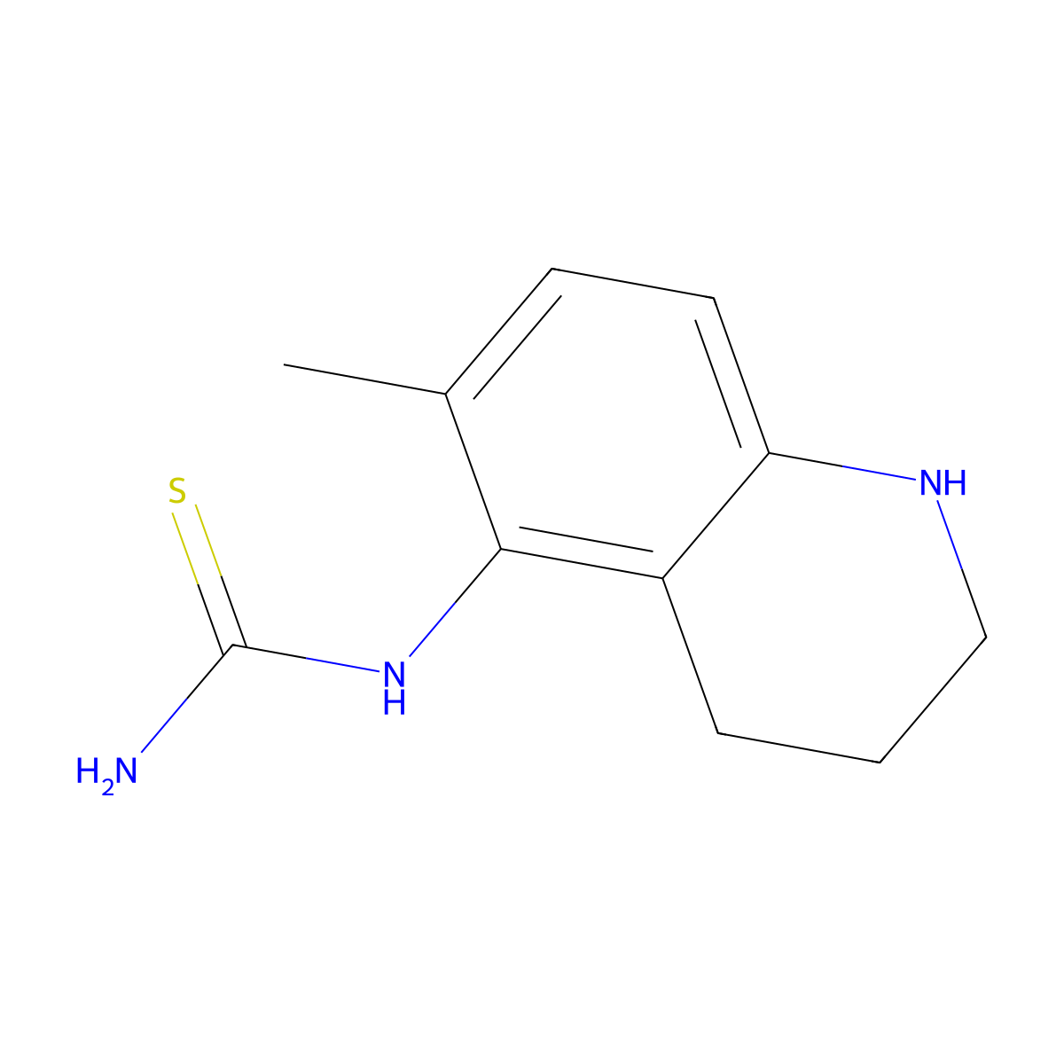 (6-Methyl-1,2,3,4-tetrahydroquinolin-5-yl)thiourea molecular structure, CAS 691891-04-0
