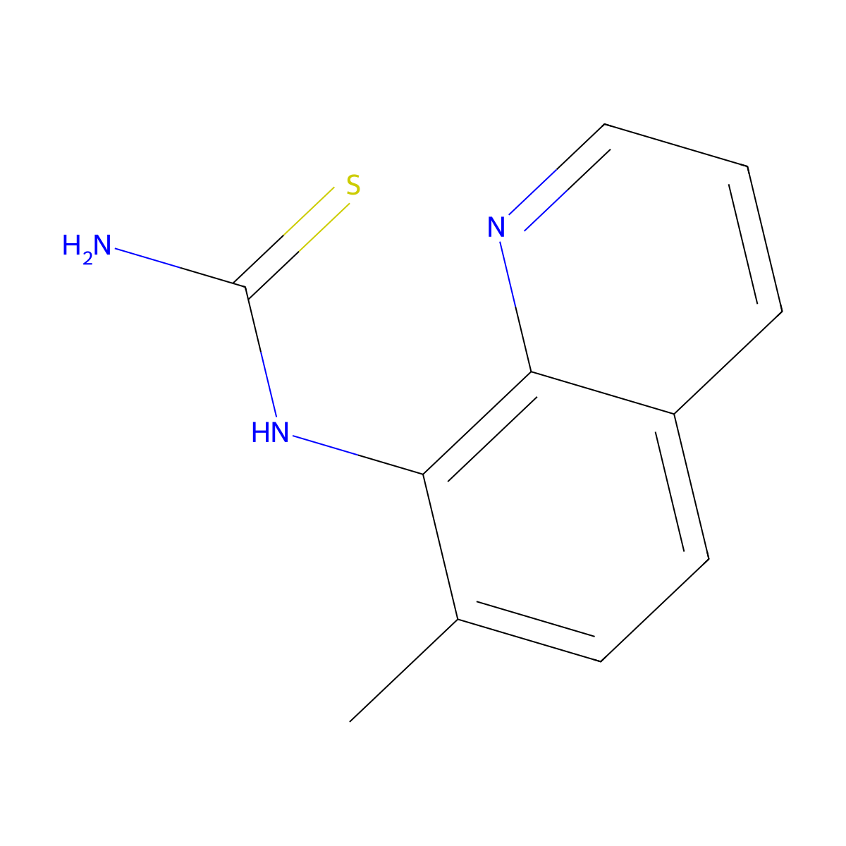 (7-Methylquinolin-8-yl)thiourea molecular structure, CAS 691891-06-2