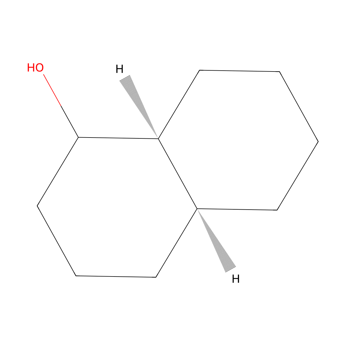 cis-Decahydro-1-naphthol molecular structure, CAS 691892-09-8