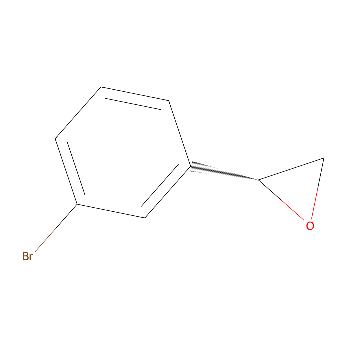 (2R)-2-(3-bromophenyl)oxirane molecular structure, CAS 691894-14-1
