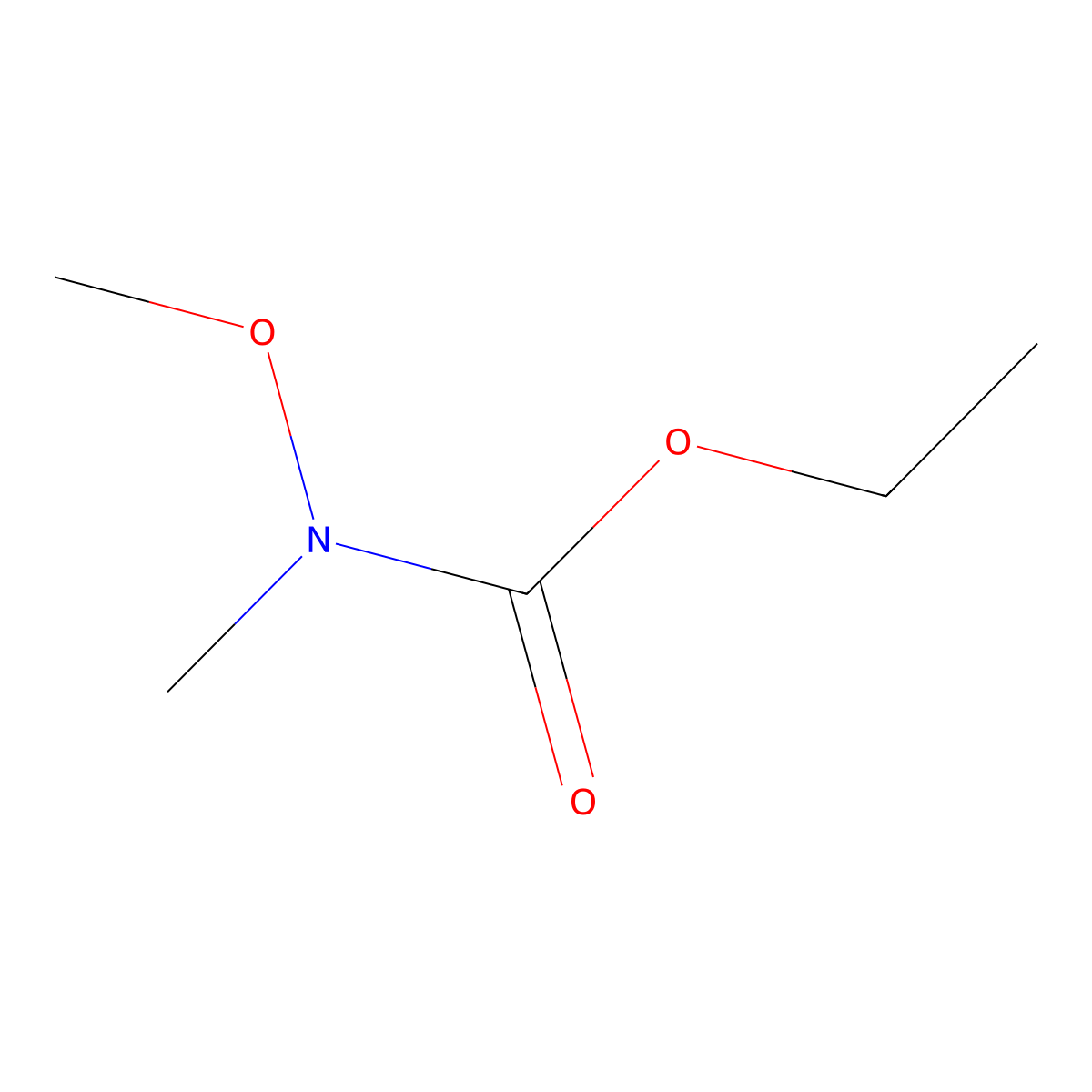 Ethyl N-methoxy-N-methylcarbamate molecular structure, CAS 6919-62-6