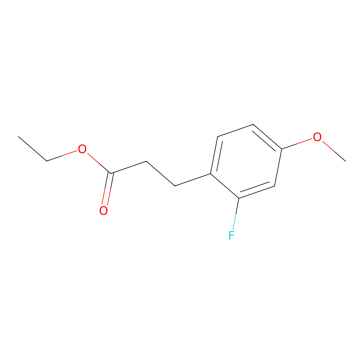 Ethyl 3-(2-Fluoro-4-methoxyphenyl)propanoate molecular structure, CAS 691904-77-5