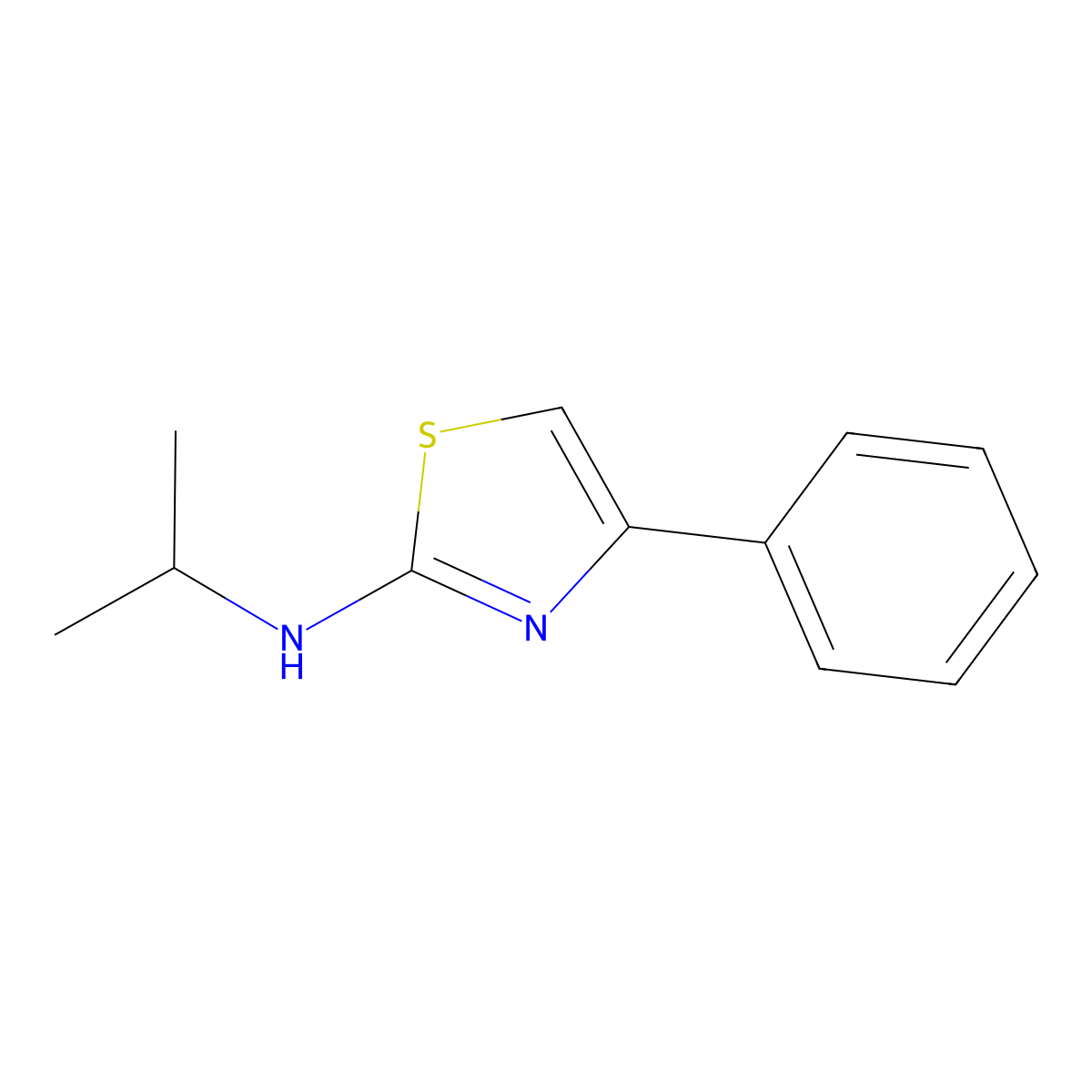 N-Isopropyl-4-phenylthiazol-2-amine molecular structure, CAS 691905-18-7