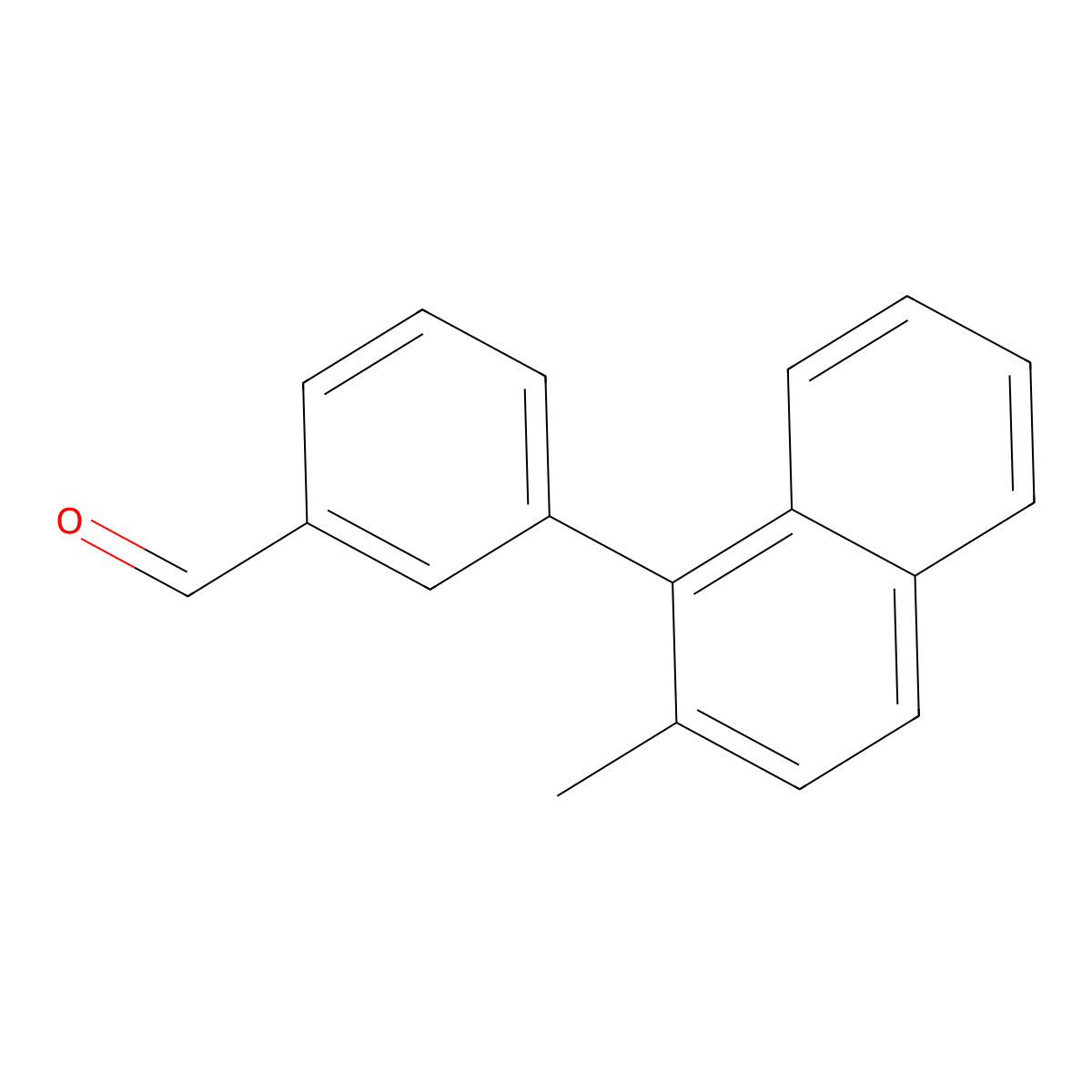 3-(2-Methylnaphthalen-1-YL)benzaldehyde molecular structure, CAS 691905-24-5