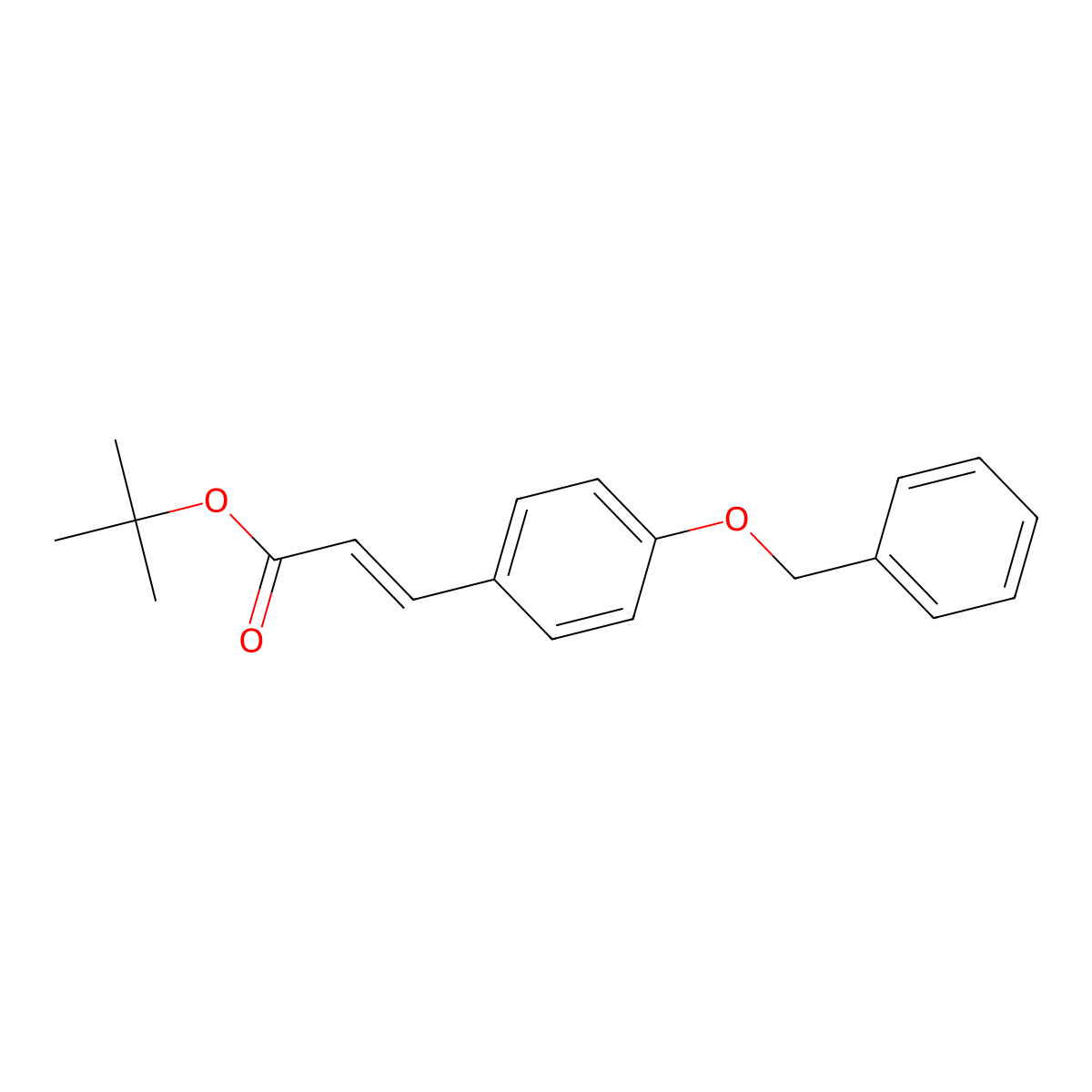 4-(Benzyloxy)cinnamic acid tert-butyl ester molecular structure, CAS 691905-29-0