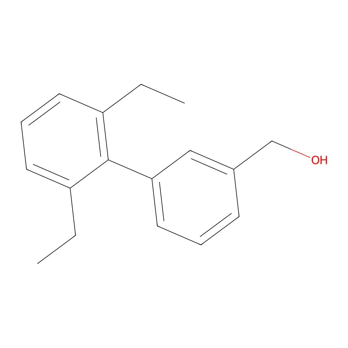 (2',6'-Diethylbiphenyl-3-yl)methanol molecular structure, CAS 691905-32-5