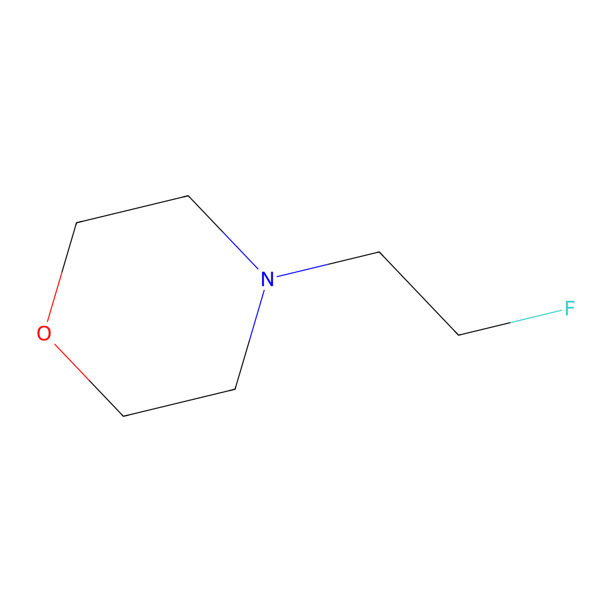 4-(2-Fluoroethyl)morpholine molecular structure, CAS 691905-88-1
