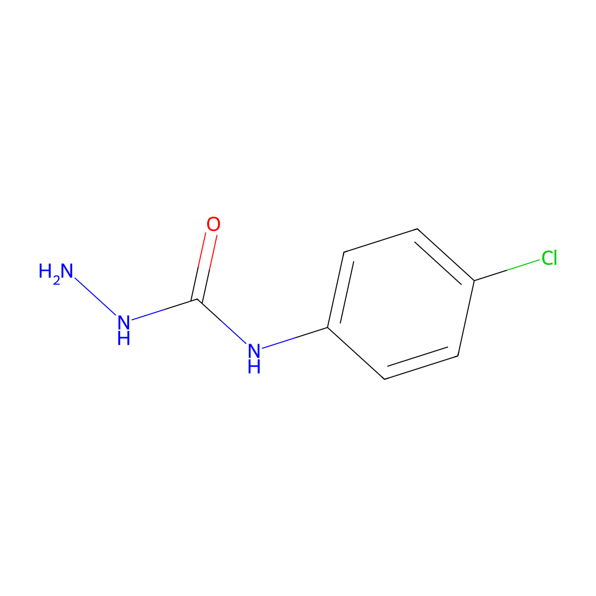 3-Amino-1-(4-chlorophenyl)urea molecular structure, CAS 69194-89-4