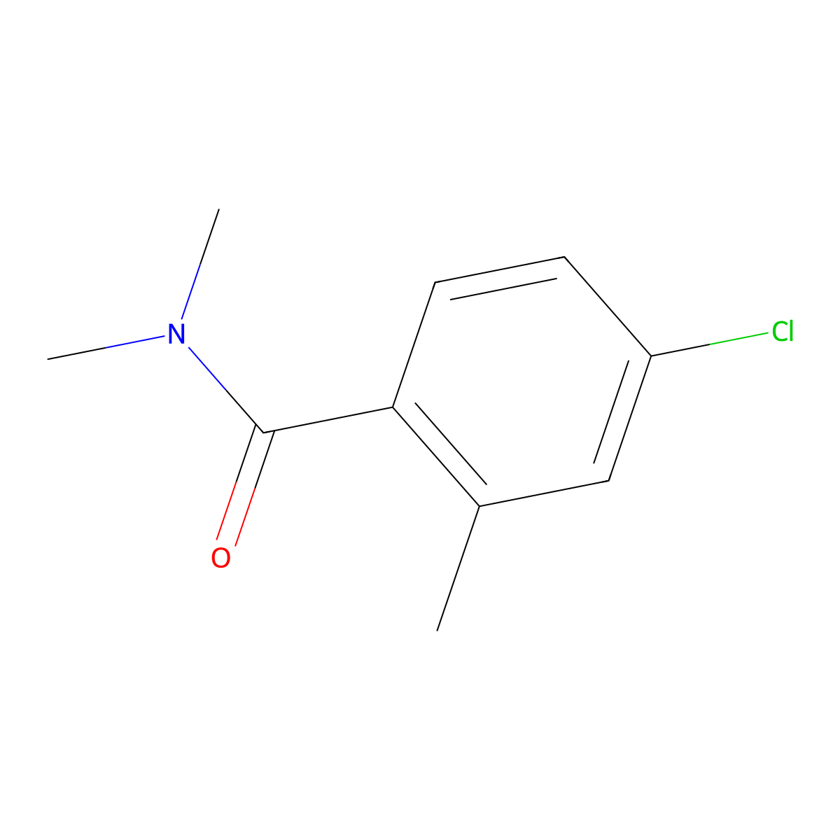 4-chloro-N,N,2-trimethylbenzamide molecular structure, CAS 69198-01-2