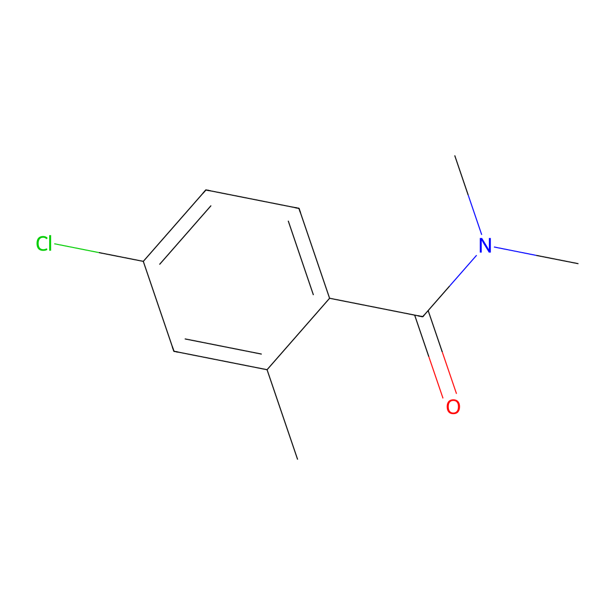 4-chloro-N,N,2-trimethylbenzamide molecular structure, CAS 69198-01-2