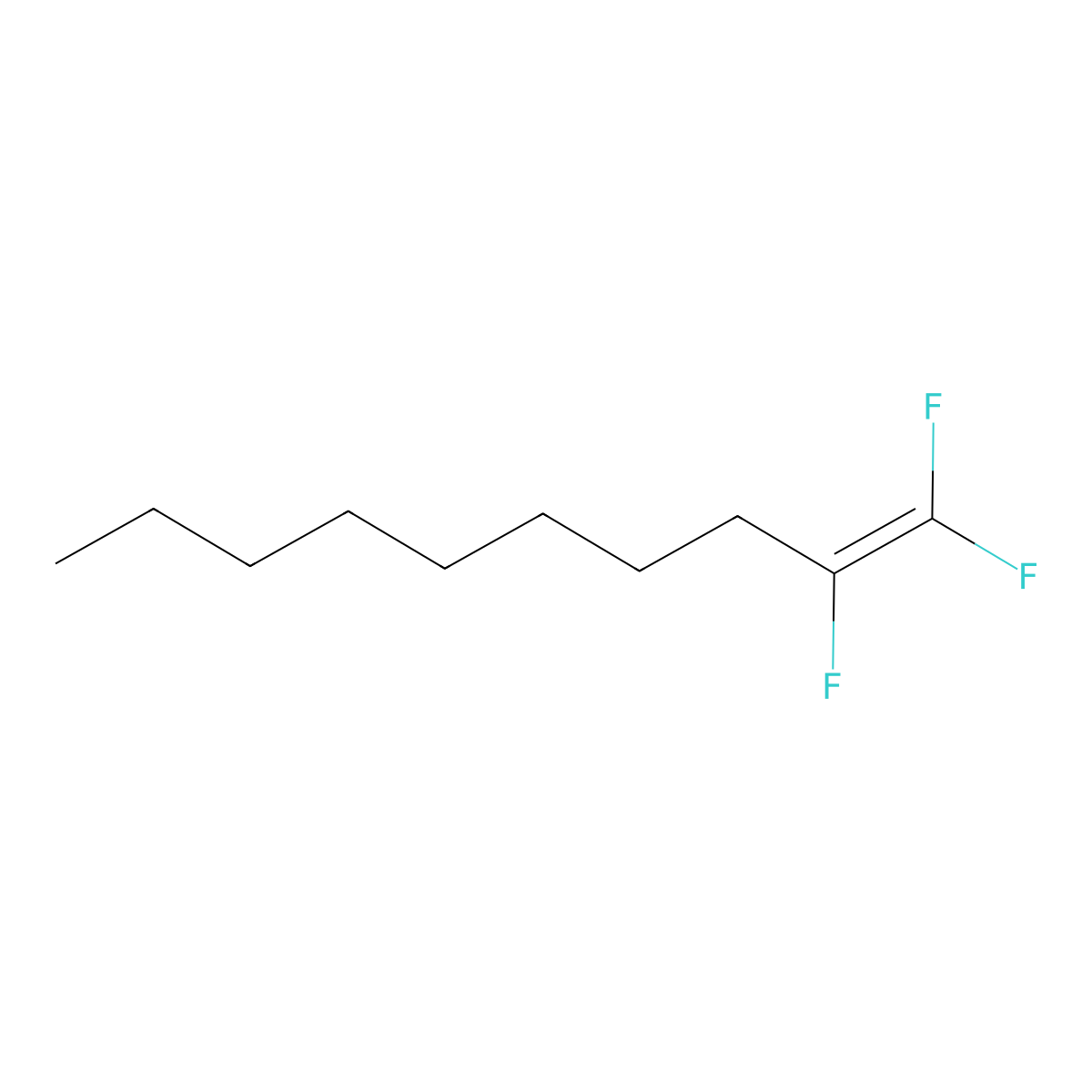 1,1,2-Trifluorodec-1-ene molecular structure, CAS 692-05-7