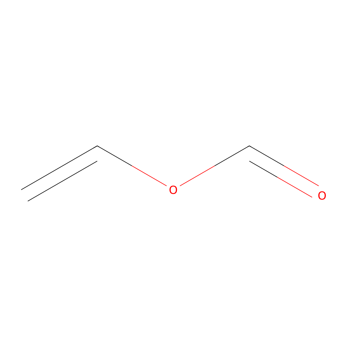 Vinyl formate molecular structure, CAS 692-45-5