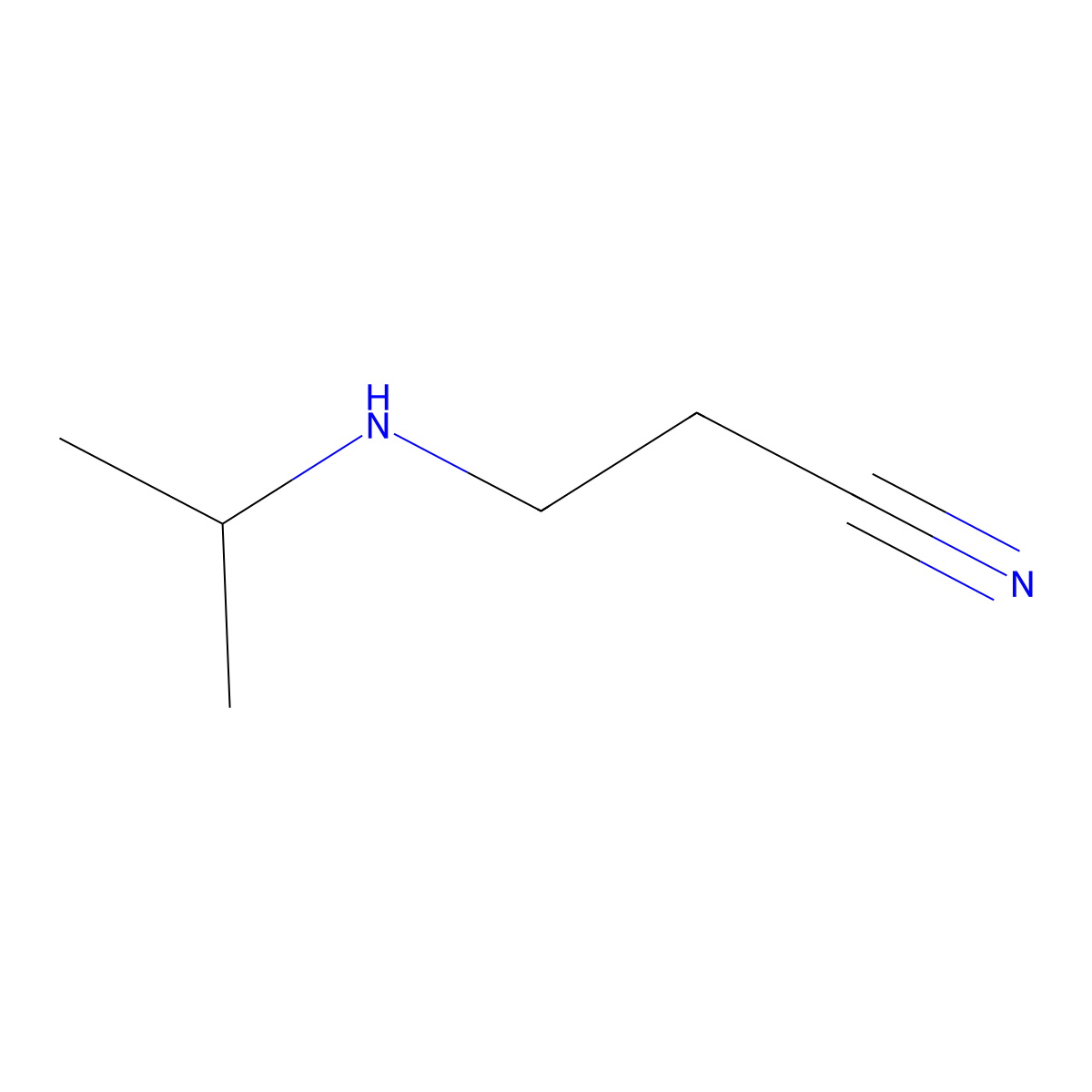 3-[(Propan-2-yl)amino]propanenitrile molecular structure, CAS 692-98-8