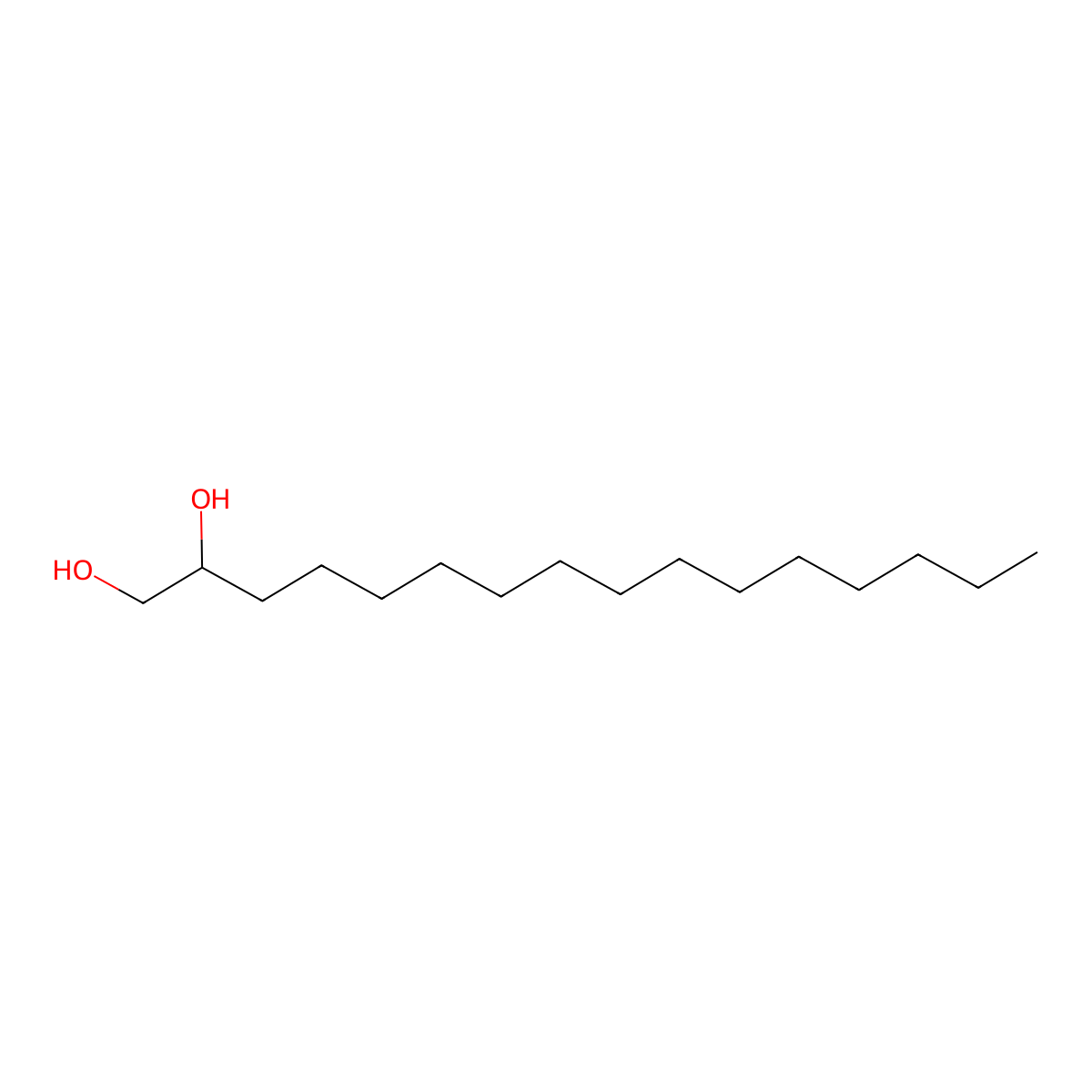 1,2-Hexadecanediol molecular structure, CAS 6920-24-7