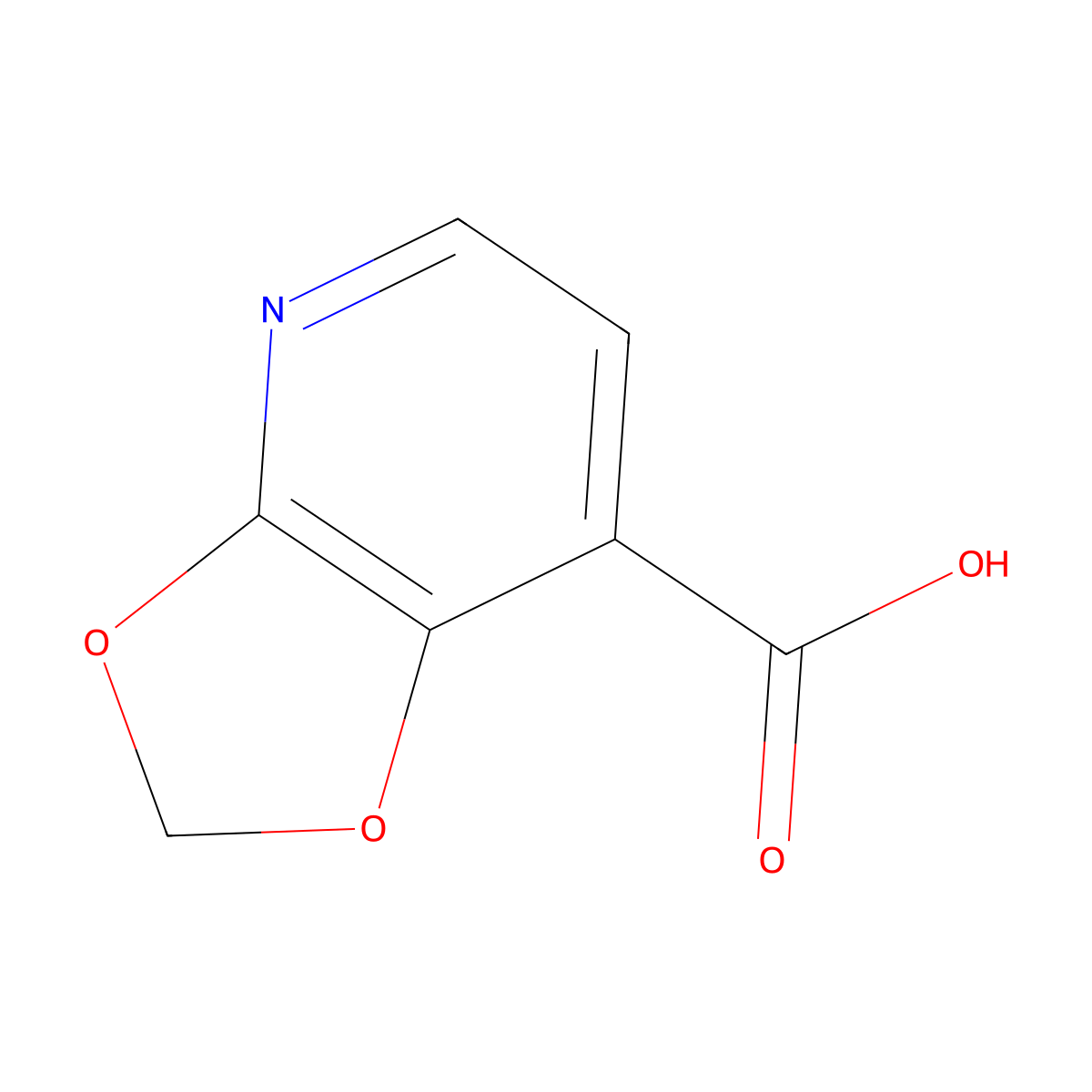 [1,3]Dioxolo[4,5-B]pyridine-7-carboxylic acid molecular structure, CAS 692059-95-3