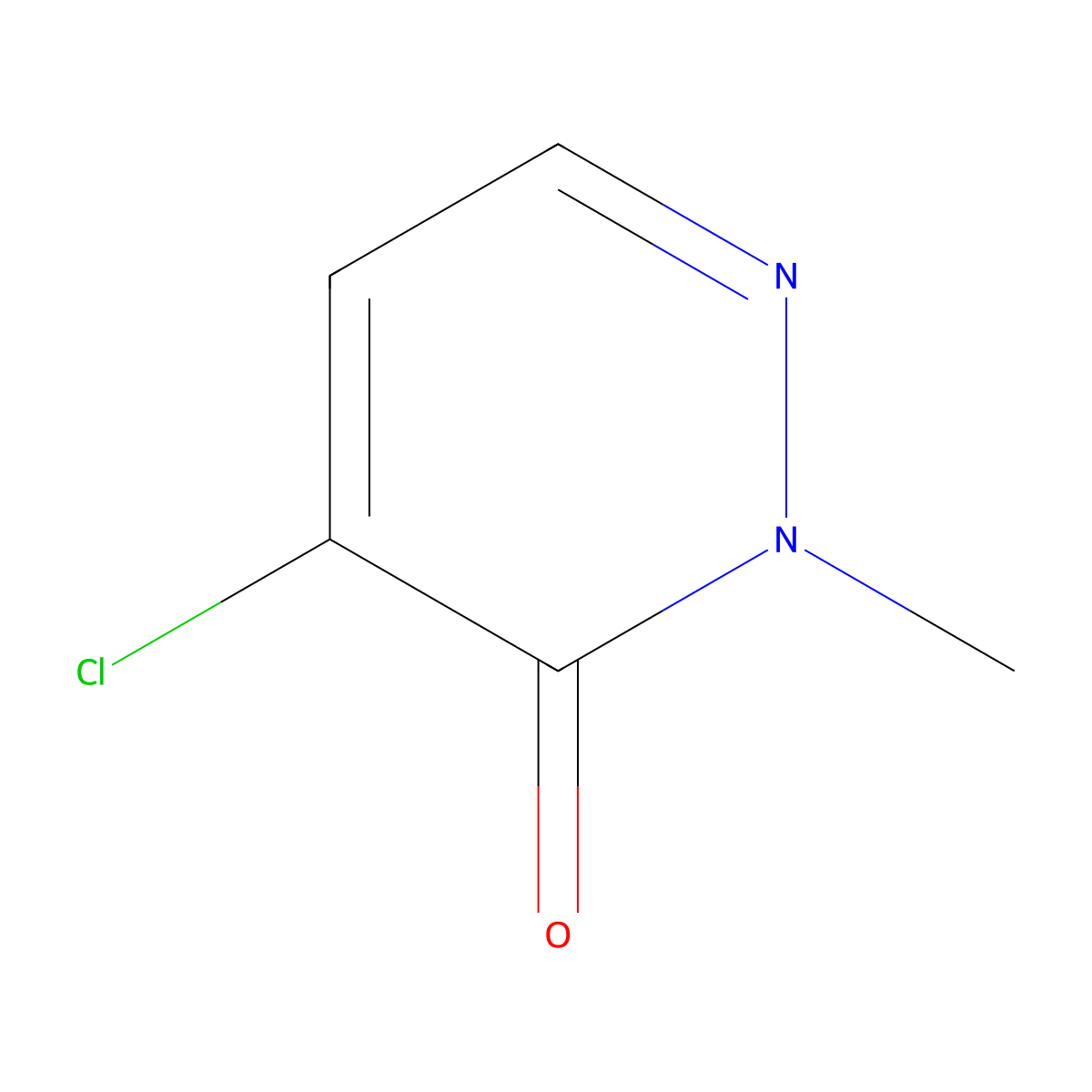 4-Chloro-2-methylpyridazin-3(2H)-one molecular structure, CAS 69207-44-9