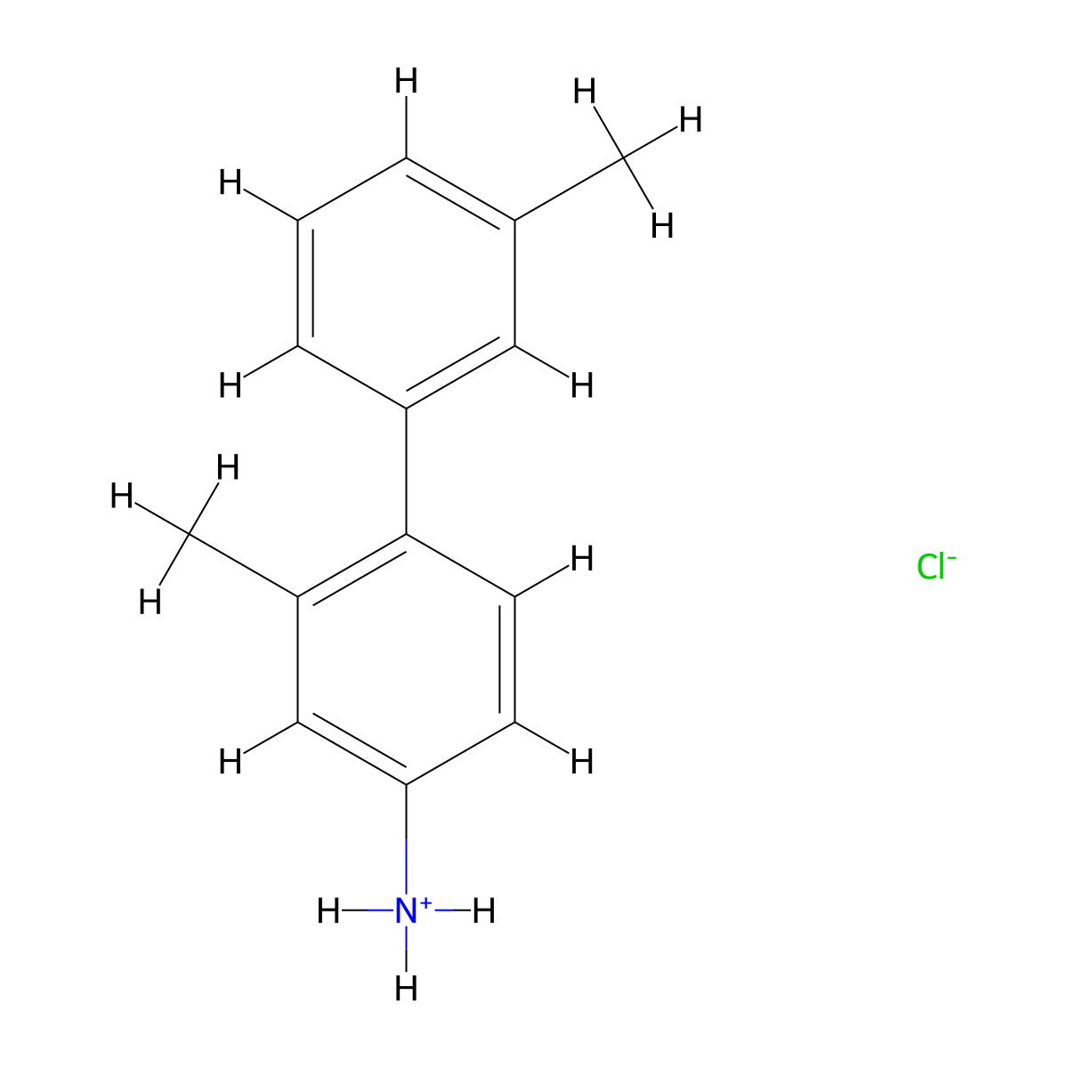 2,3'-Dimethyl-4-aminobiphenyl hydrochloride molecular structure, CAS 69207-51-8