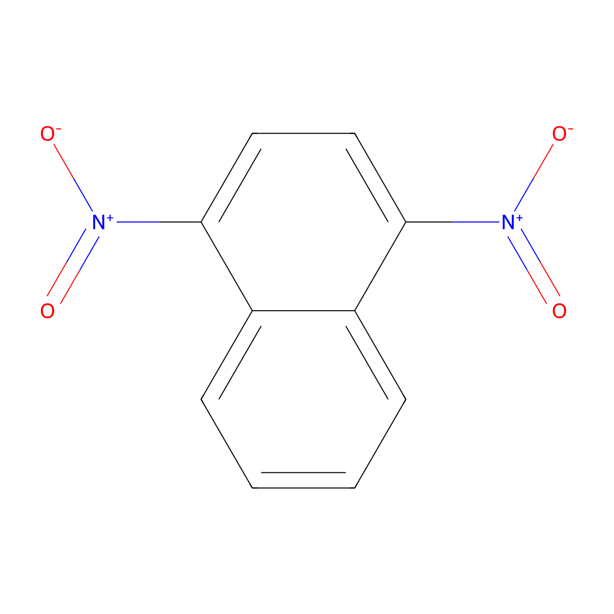 1,4-Dinitronaphthalene molecular structure, CAS 6921-26-2