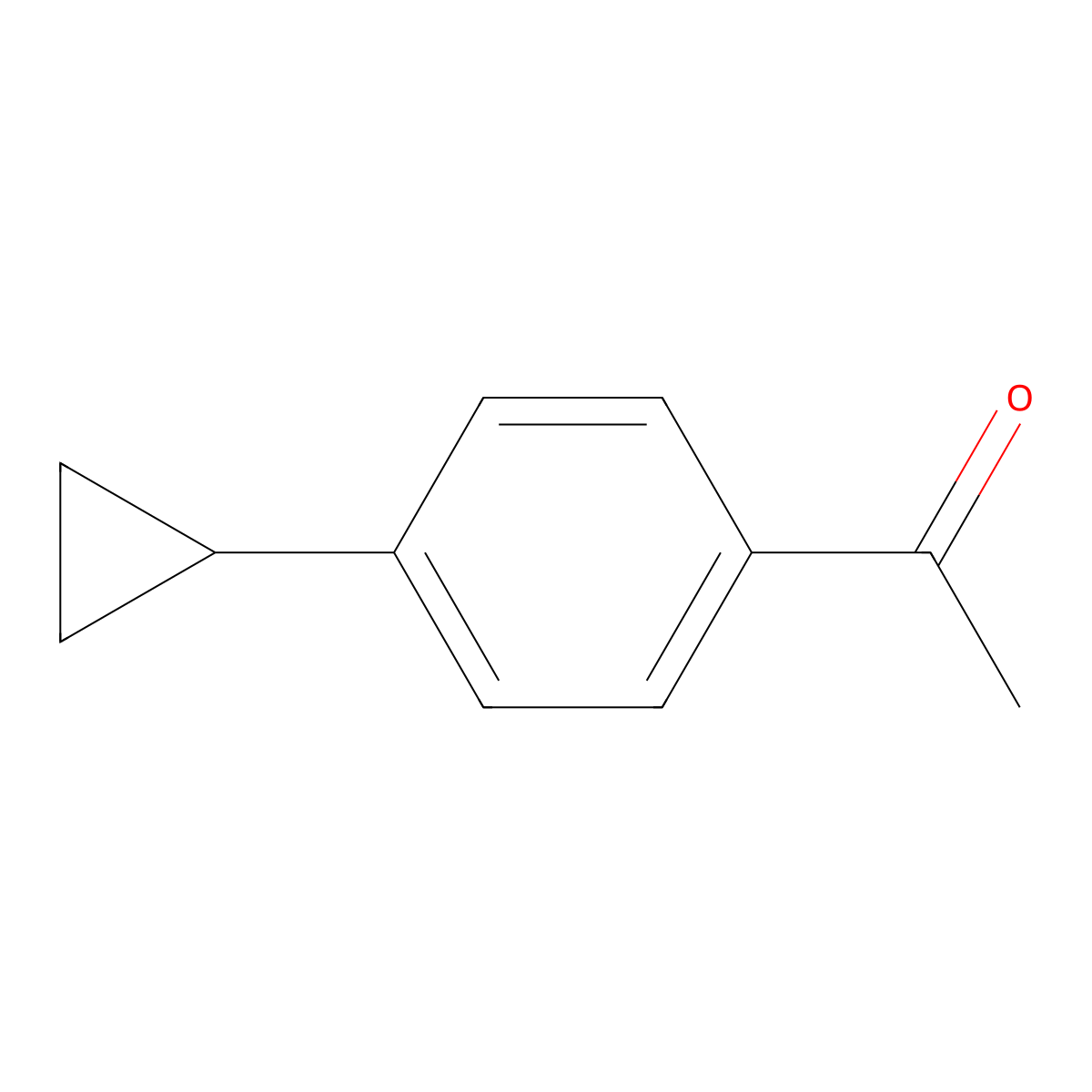 1-(4-Cyclopropylphenyl)ethanone molecular structure, CAS 6921-45-5