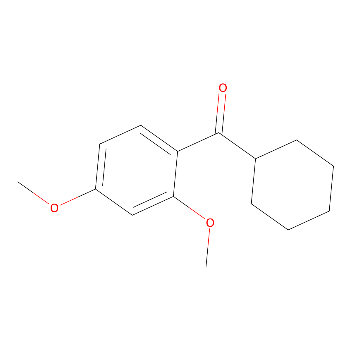 Cyclohexyl(2,4-dimethoxyphenyl)methanone molecular structure, CAS 69210-87-3